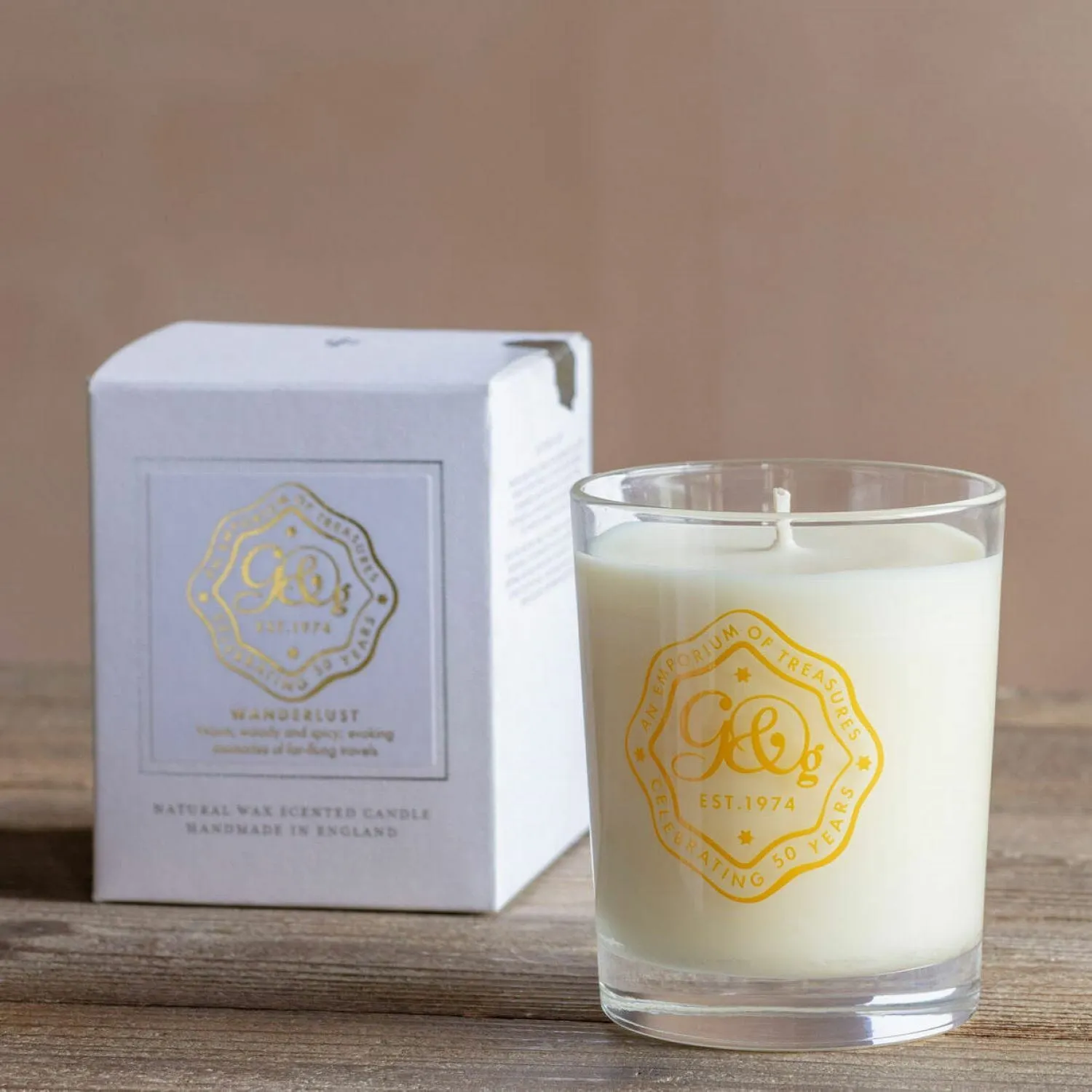 G&G Wanderlust Candle - Natural Wax