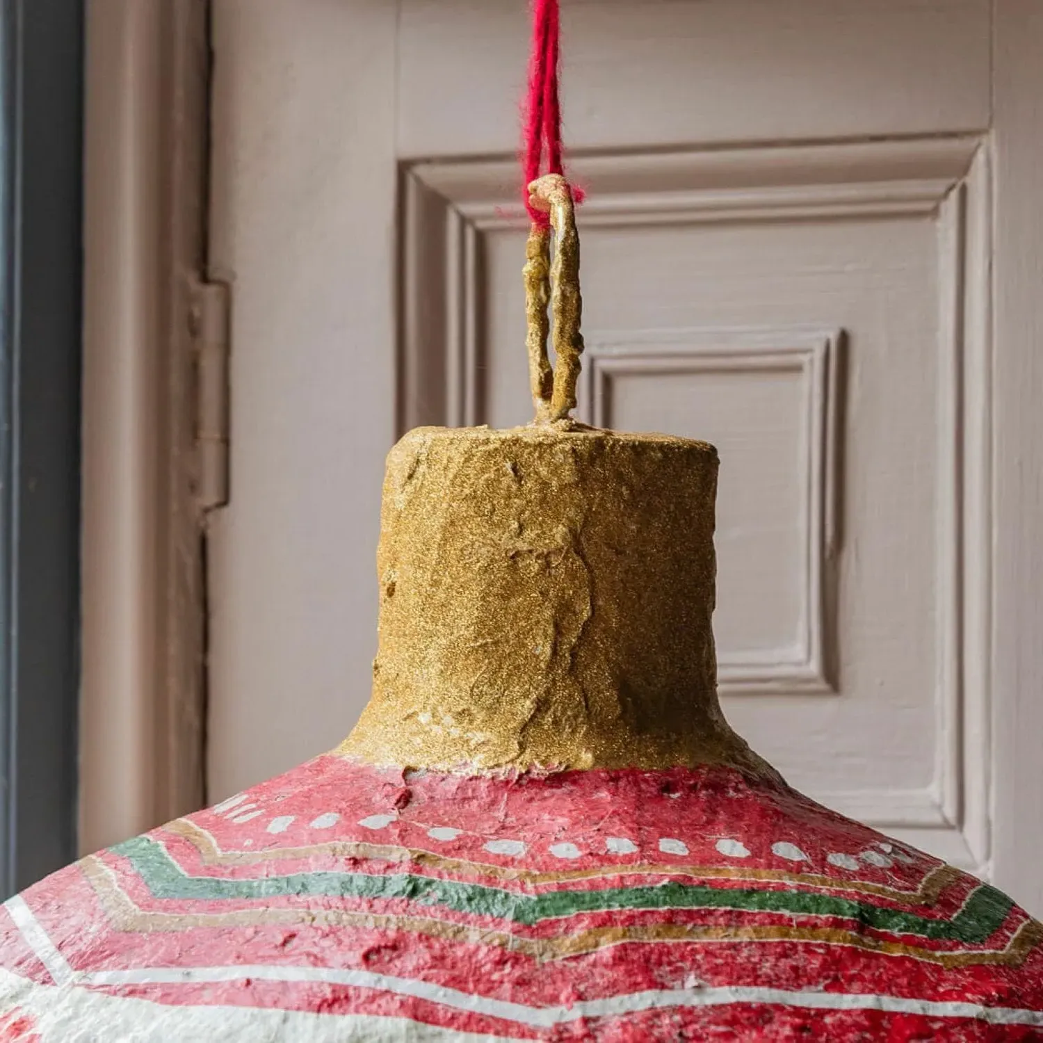 Giant Folk Art Christmas Bauble - Floral