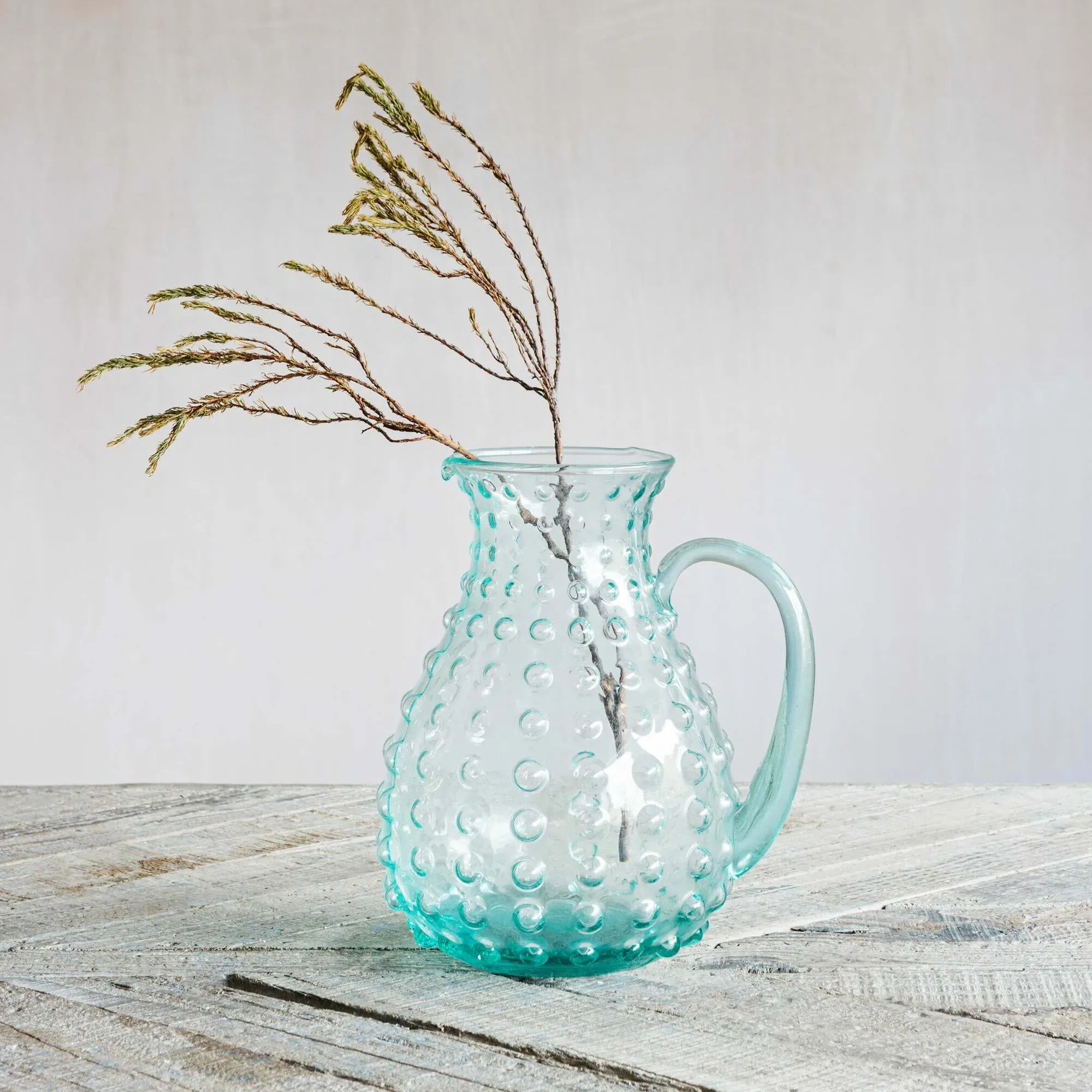 Glass Bubble Pitcher - Sea Green image