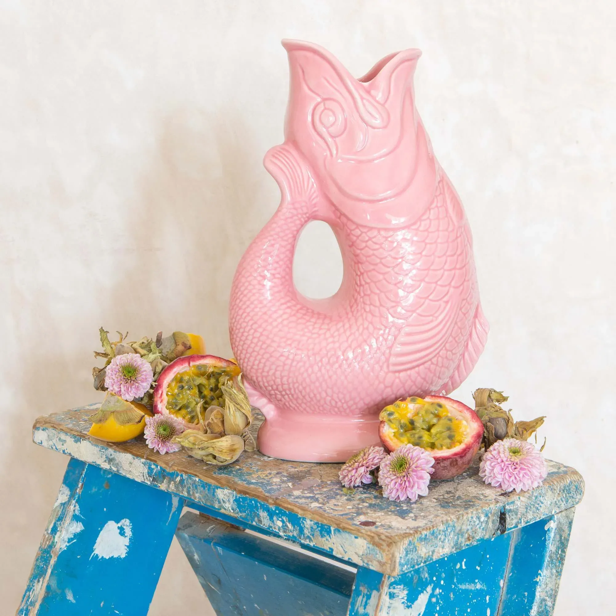 Gluggle Fish-Shaped Jug - Grey, Ceramic