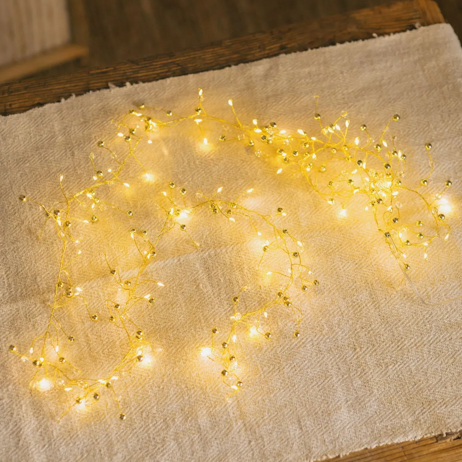 Golden Glow String Lights - Crystal image