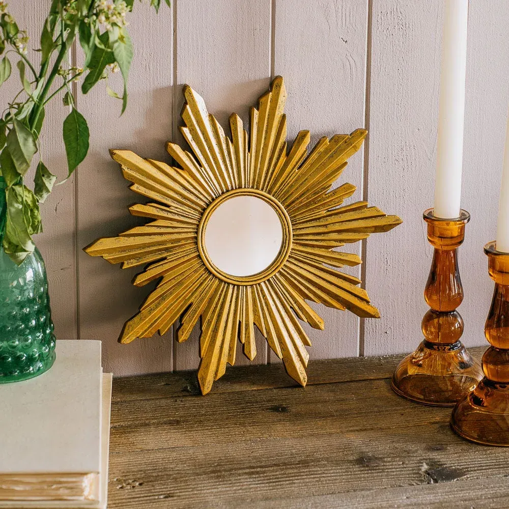 Golden Ray Wall Mirror - Gold image