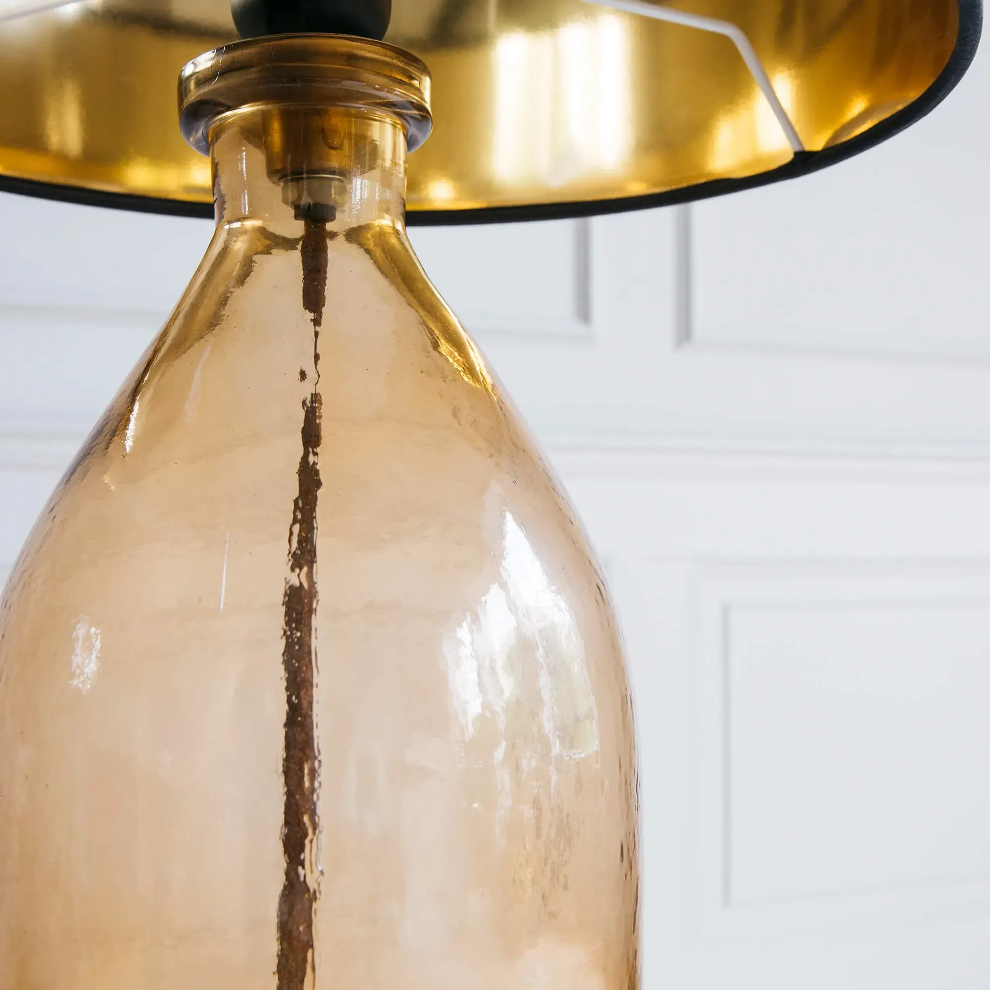 Gordon Table Lamp - Golden Orange, Glass