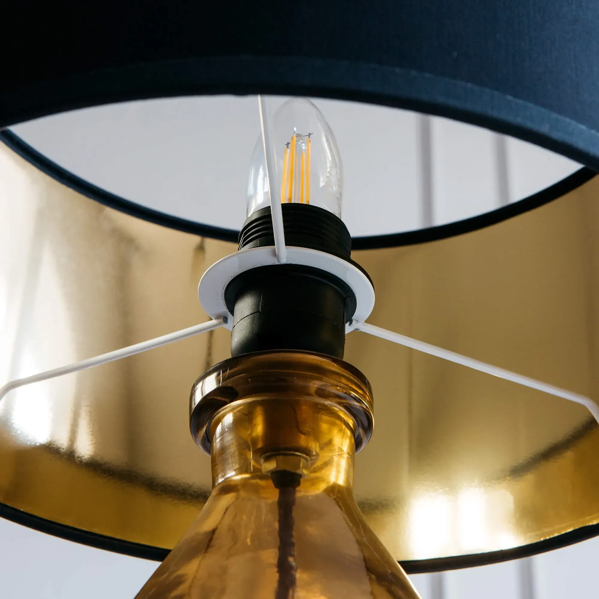 Gordon Table Lamp - Golden Orange, Glass