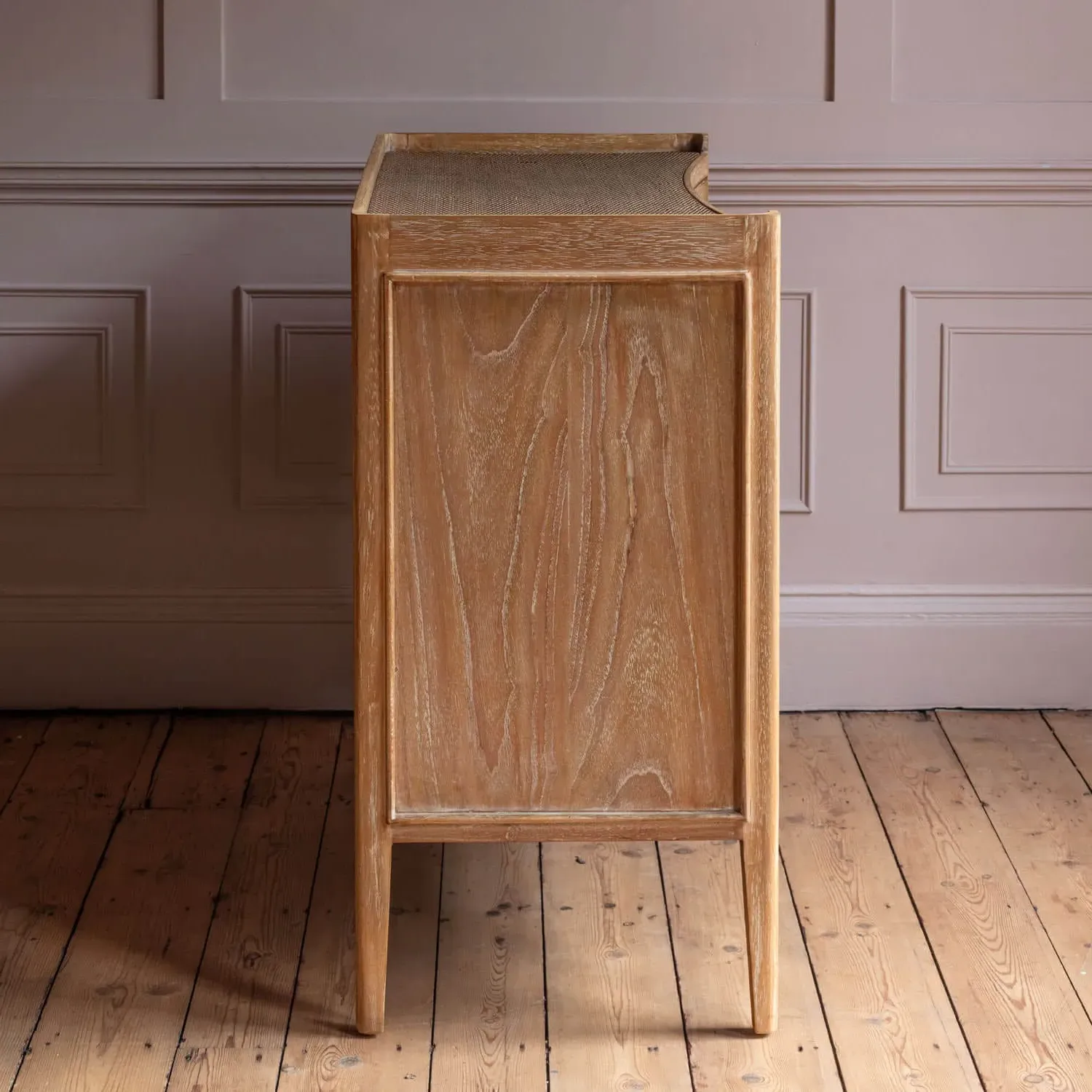 Gracie Chest of Drawers - Bayur Wood, Wicker Rattan