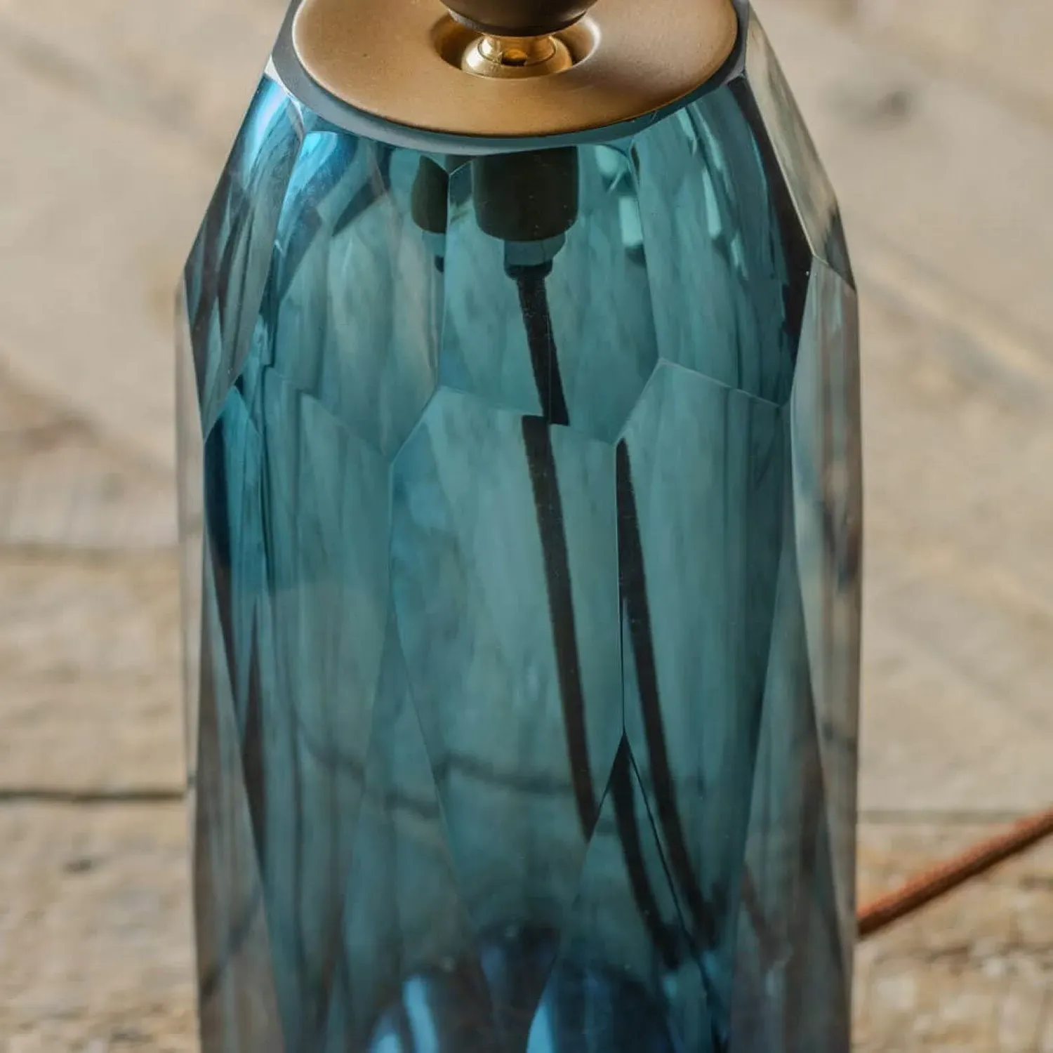 Granville Table Lamp - Blue, Glass