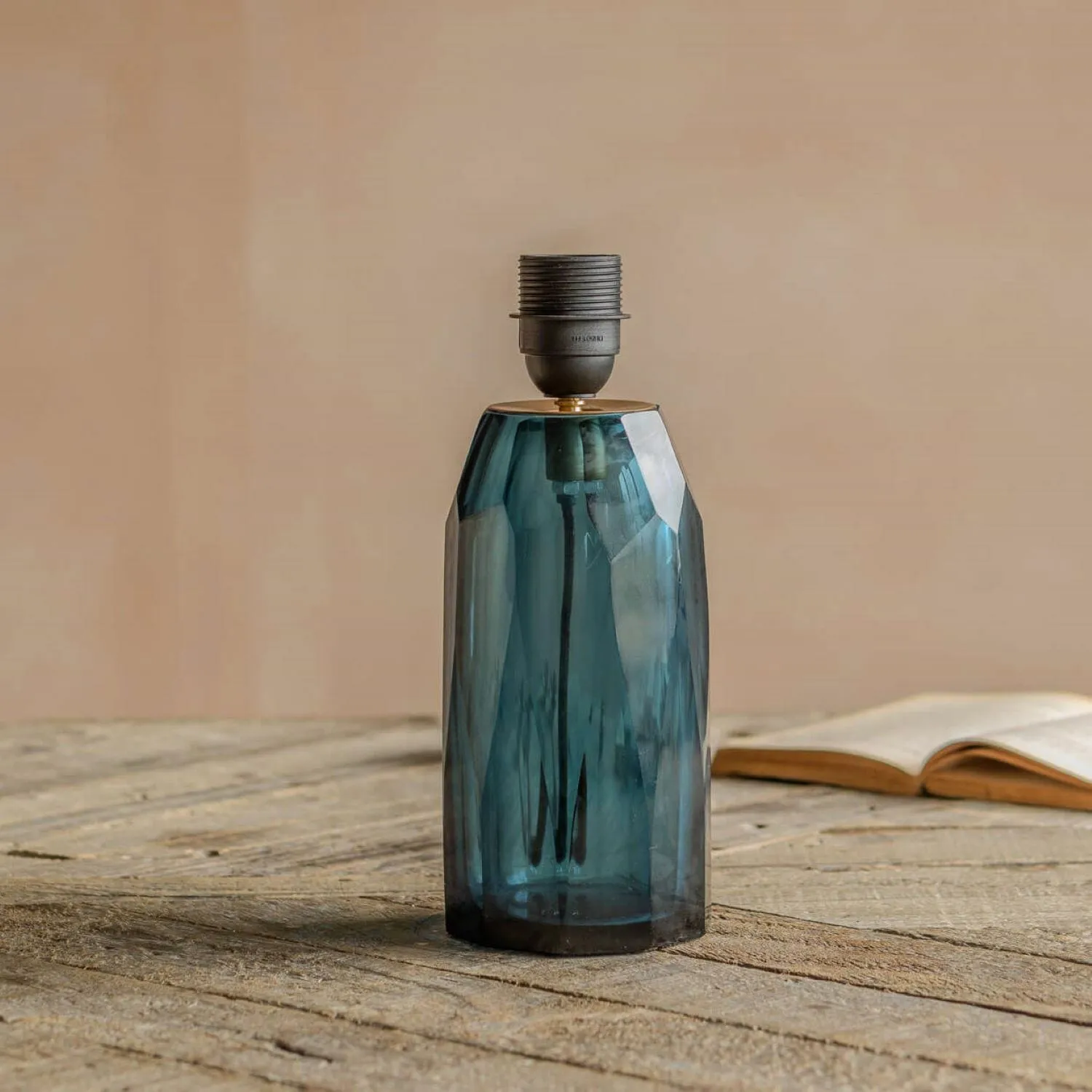 Granville Table Lamp - Blue, Glass