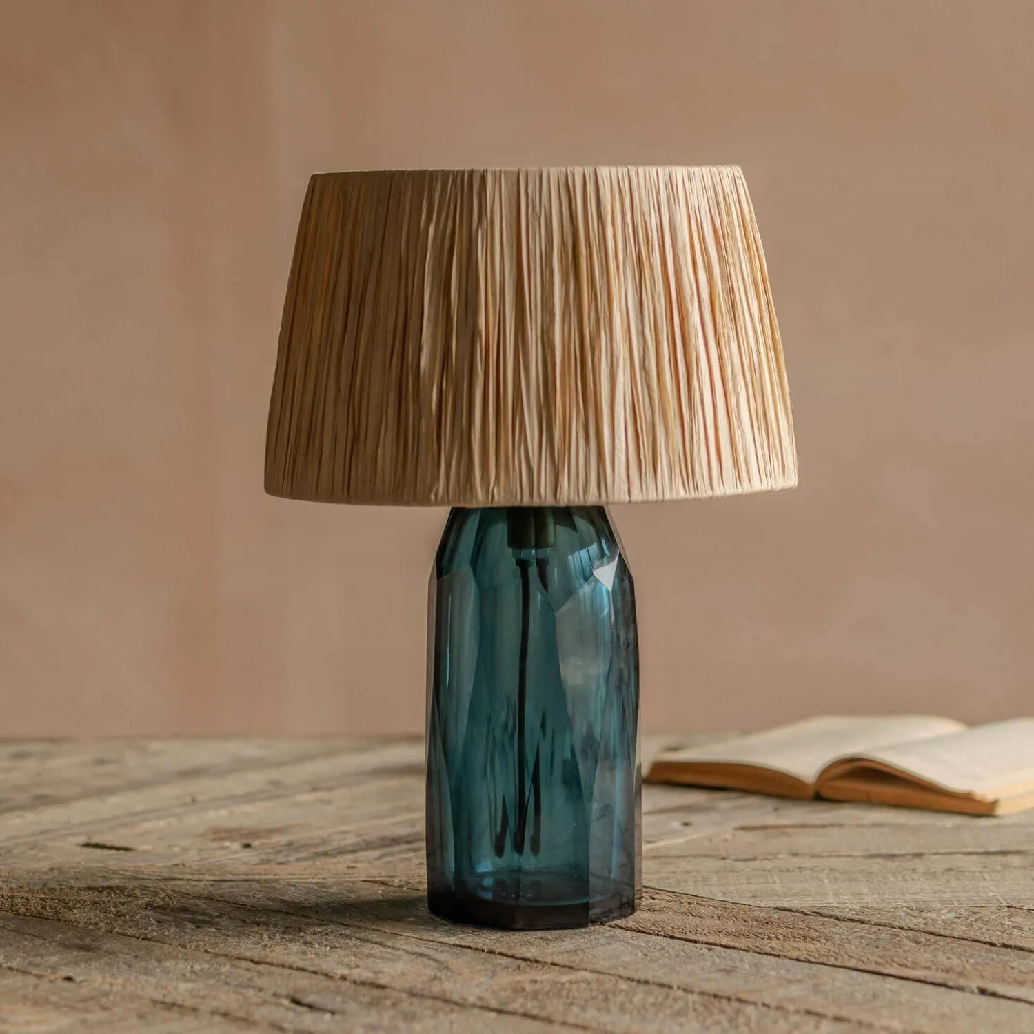 Granville Table Lamp - Blue, Glass image