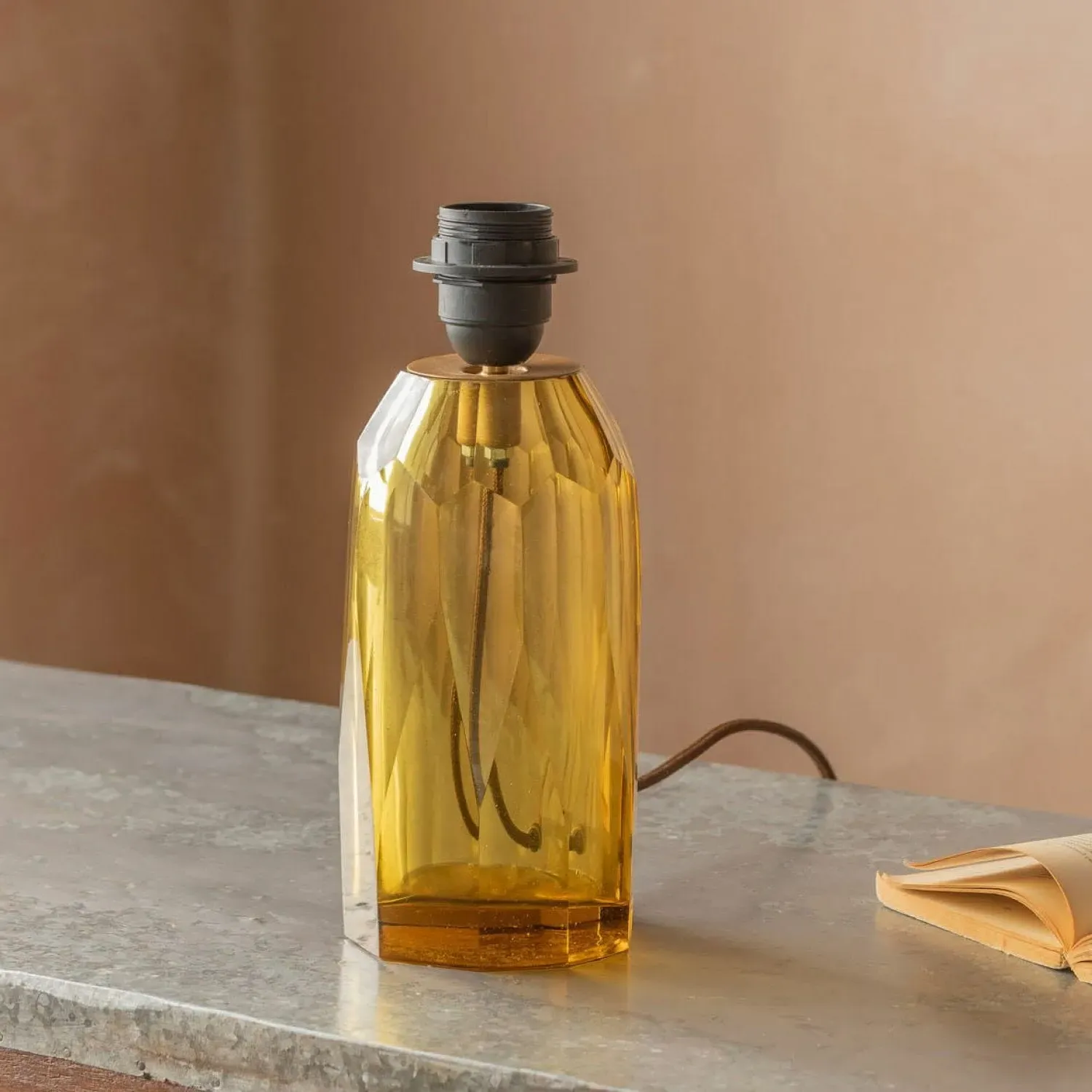 Granville Table Lamp - Mustard, Glass