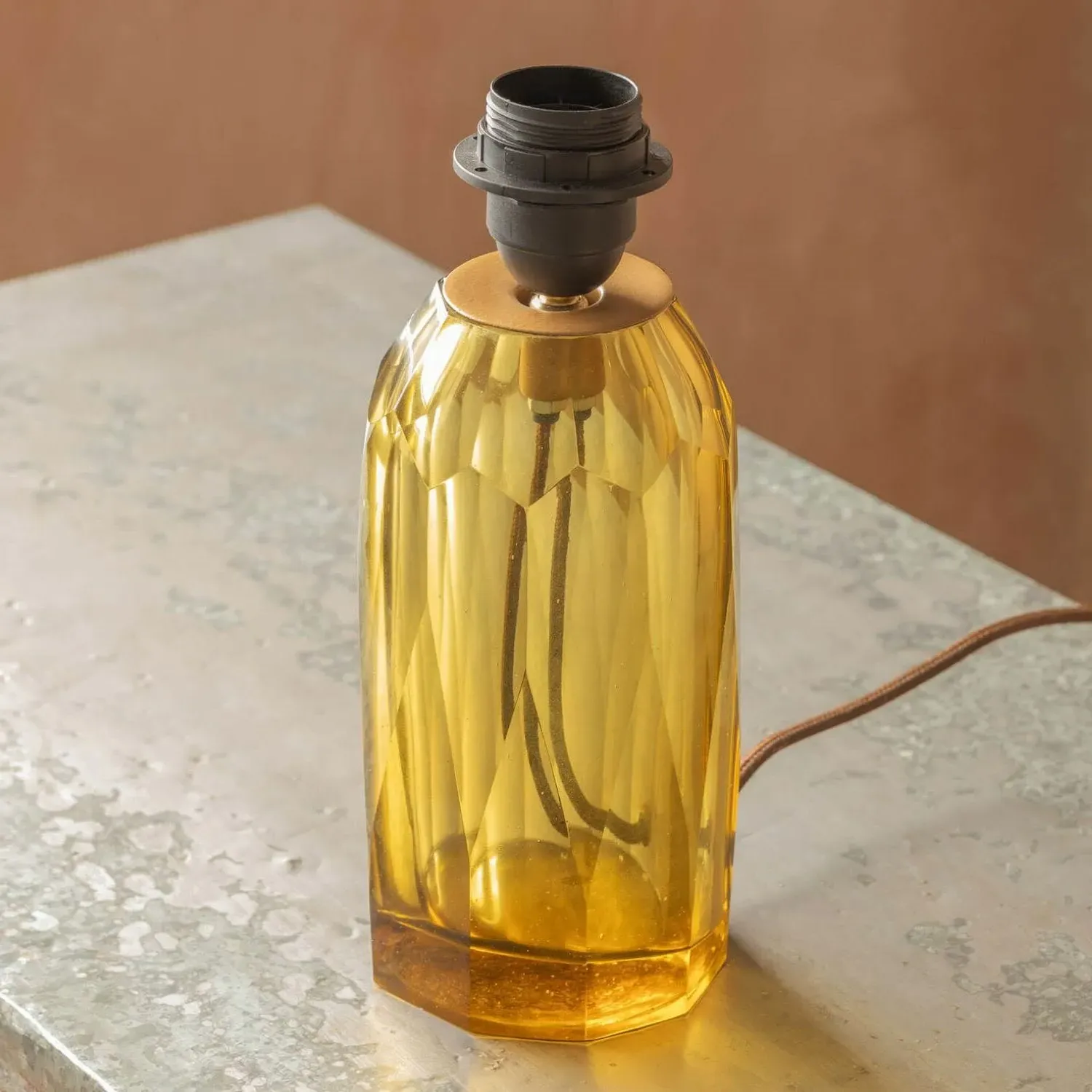 Granville Table Lamp - Mustard, Glass