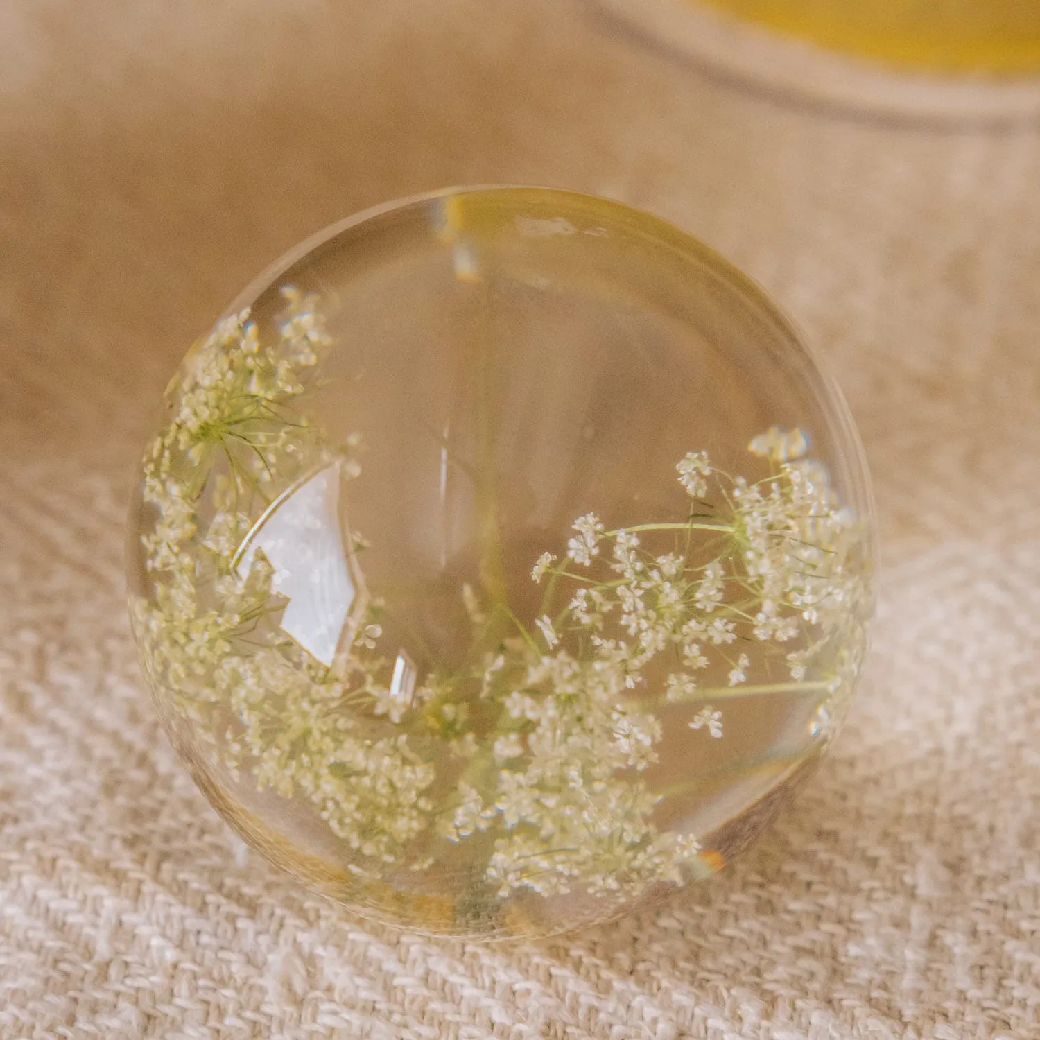 Gypsophila Clear Resin Ball - Clear, Epoxy Resin