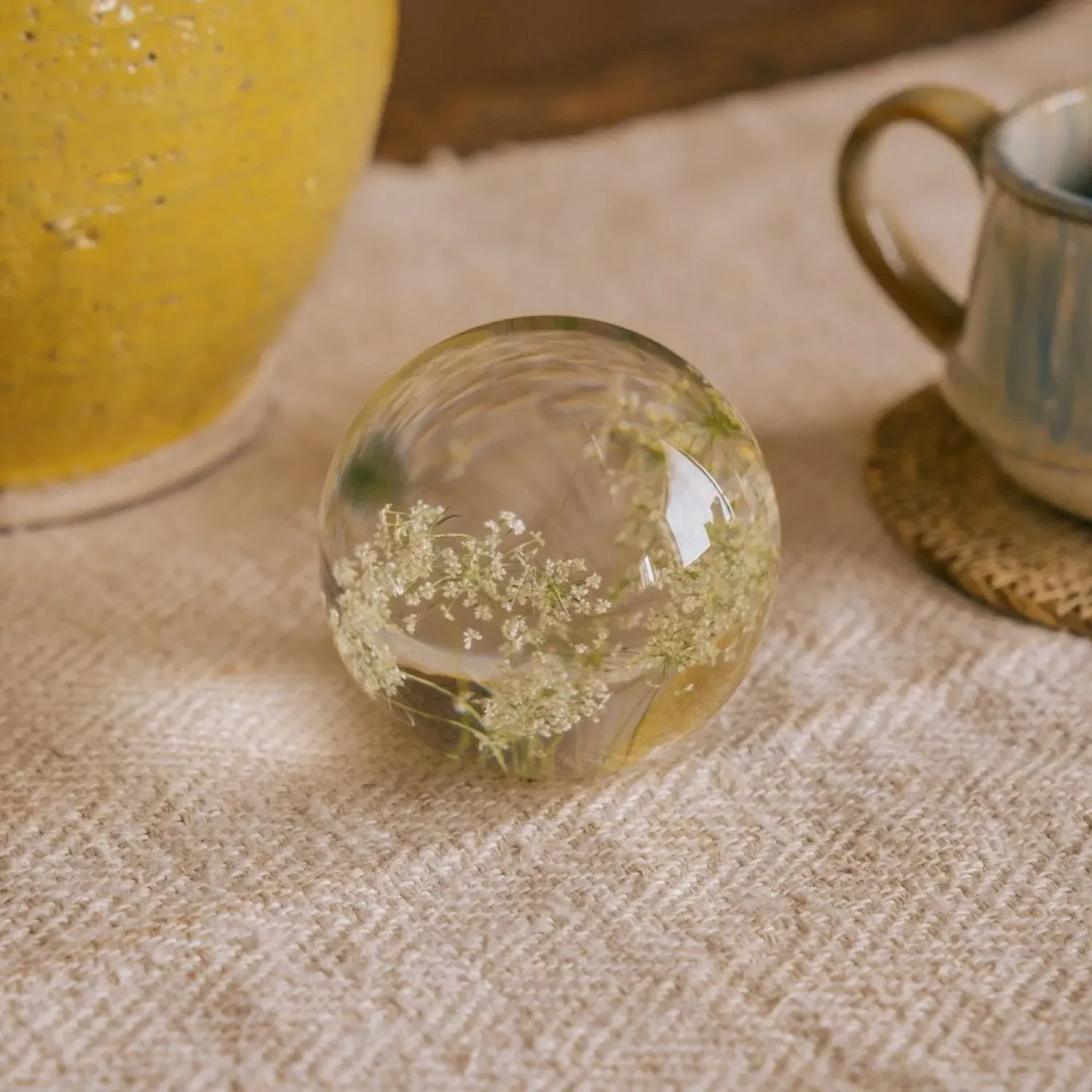 Gypsophila Clear Resin Ball - Clear, Epoxy Resin image