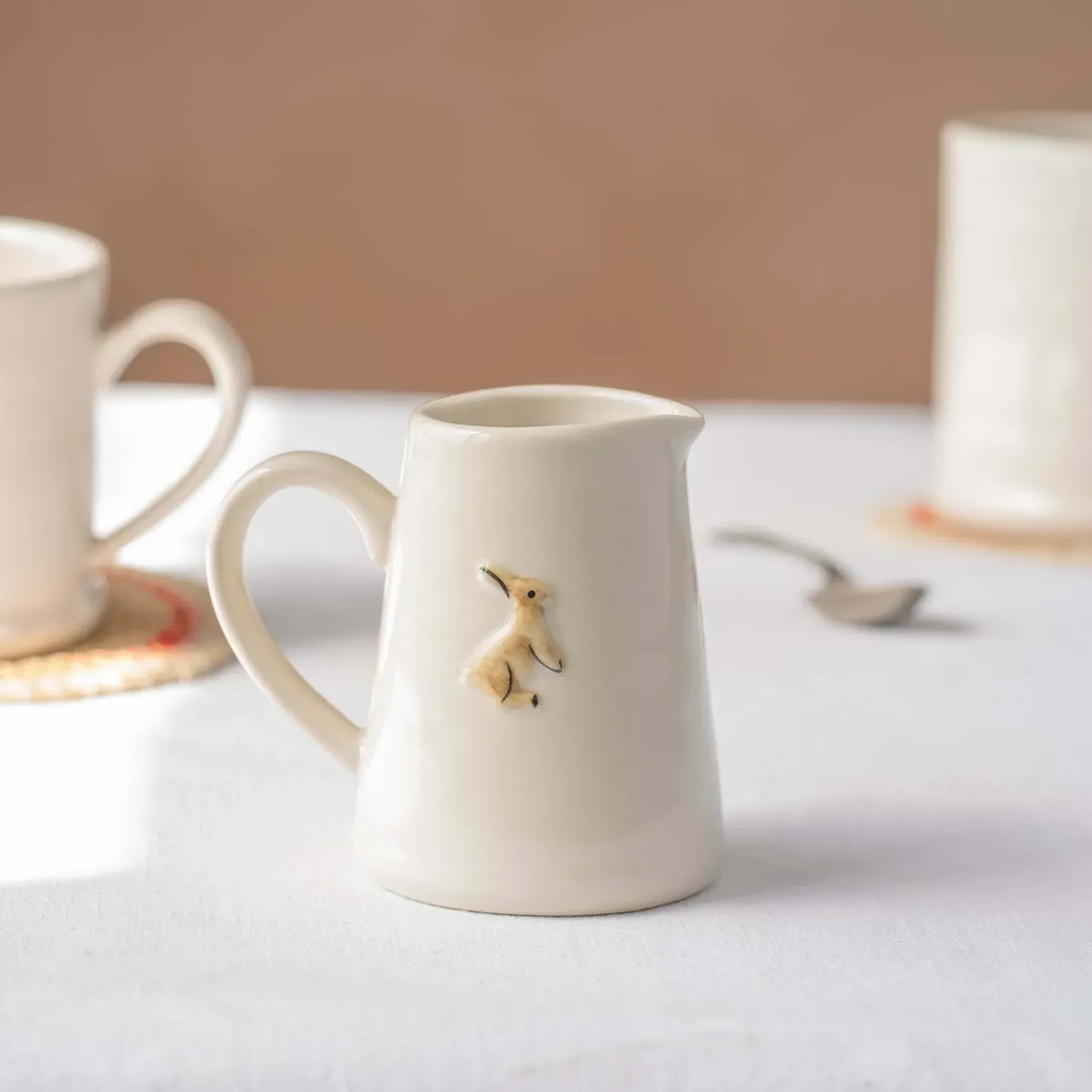 Hare Motif Mini Jug - Stoneware image