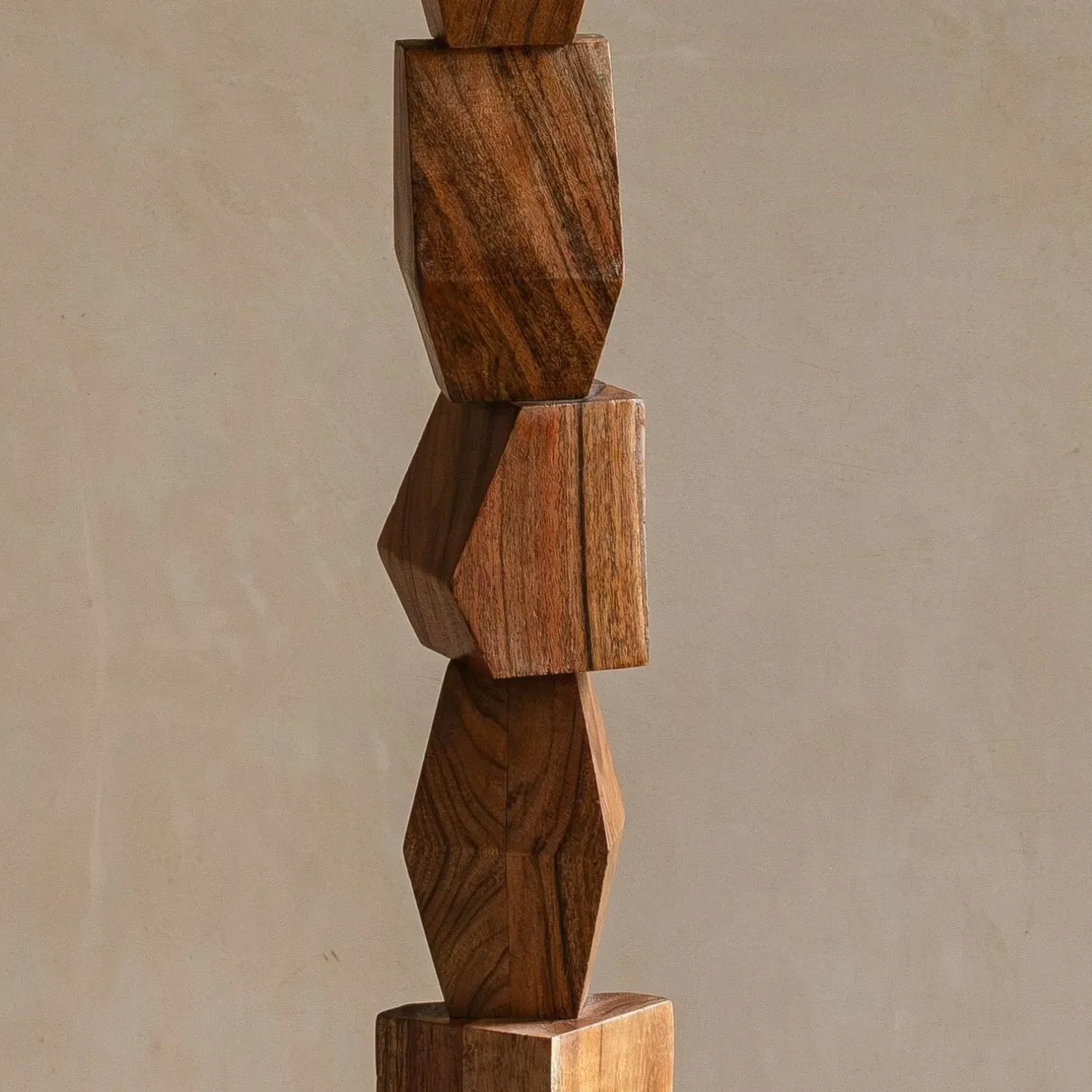 Harper Acacia Table Lamp - Acacia Wood