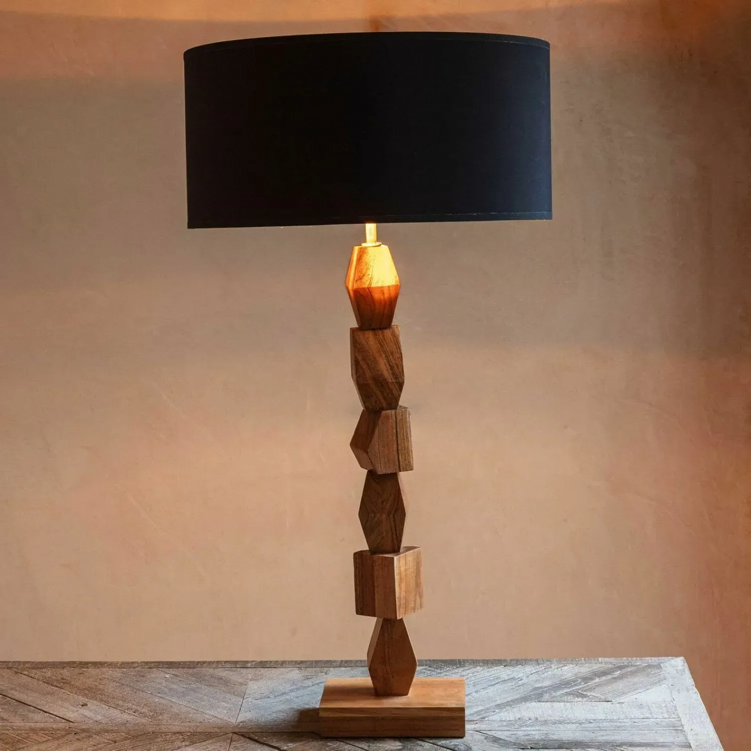 Harper Acacia Table Lamp - Acacia Wood image