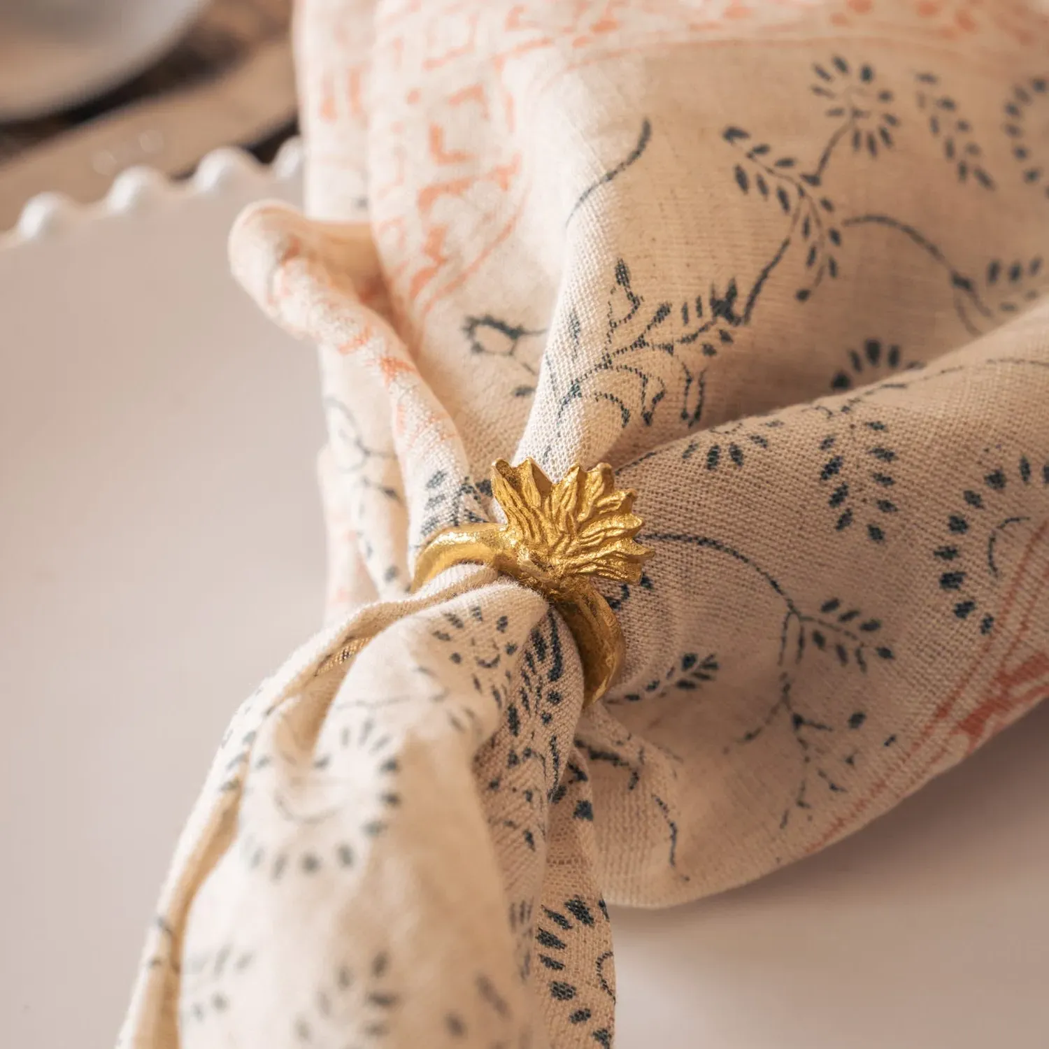 Heart Napkin Ring - Brass