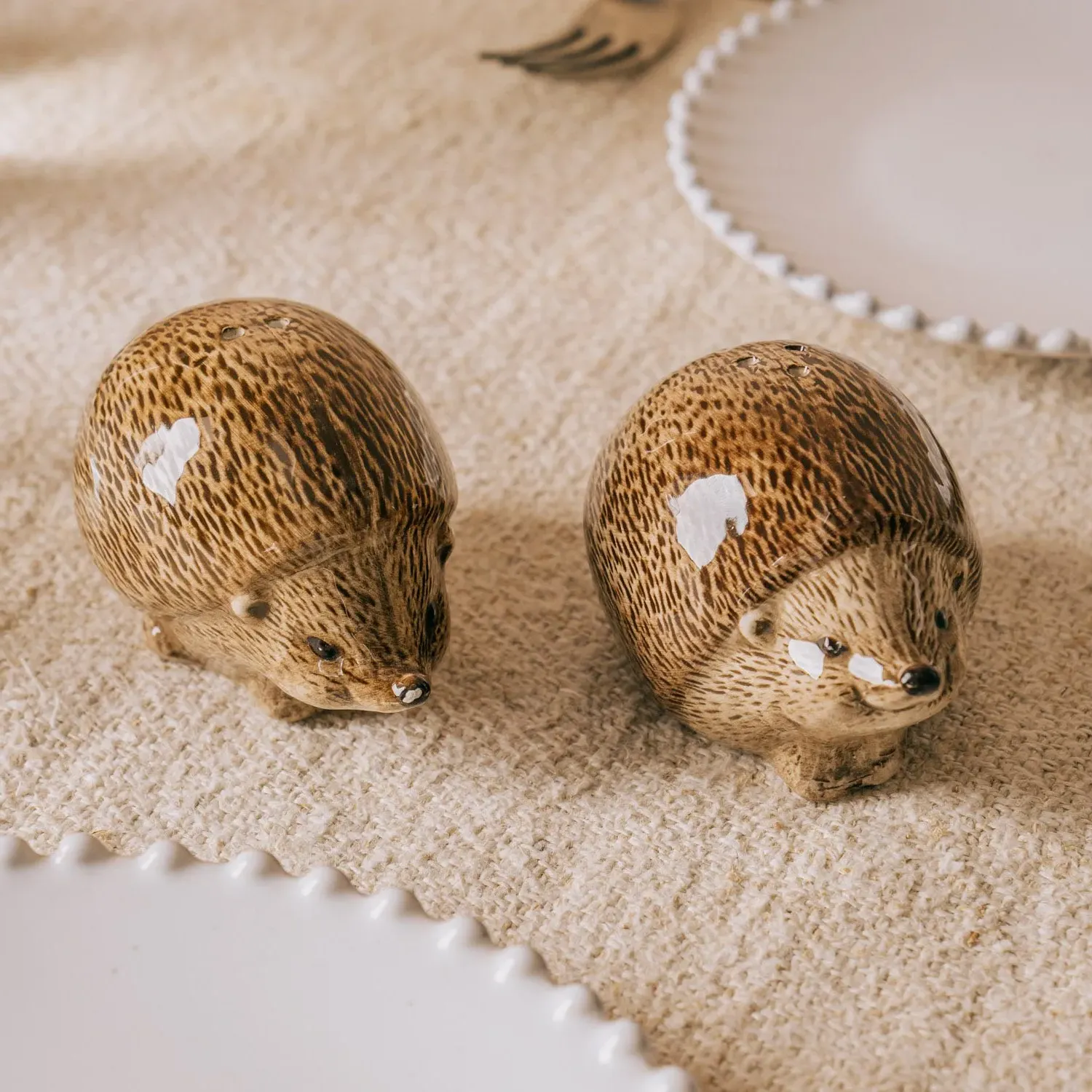 Hedgehog Salt & Pepper Set - Dolomite