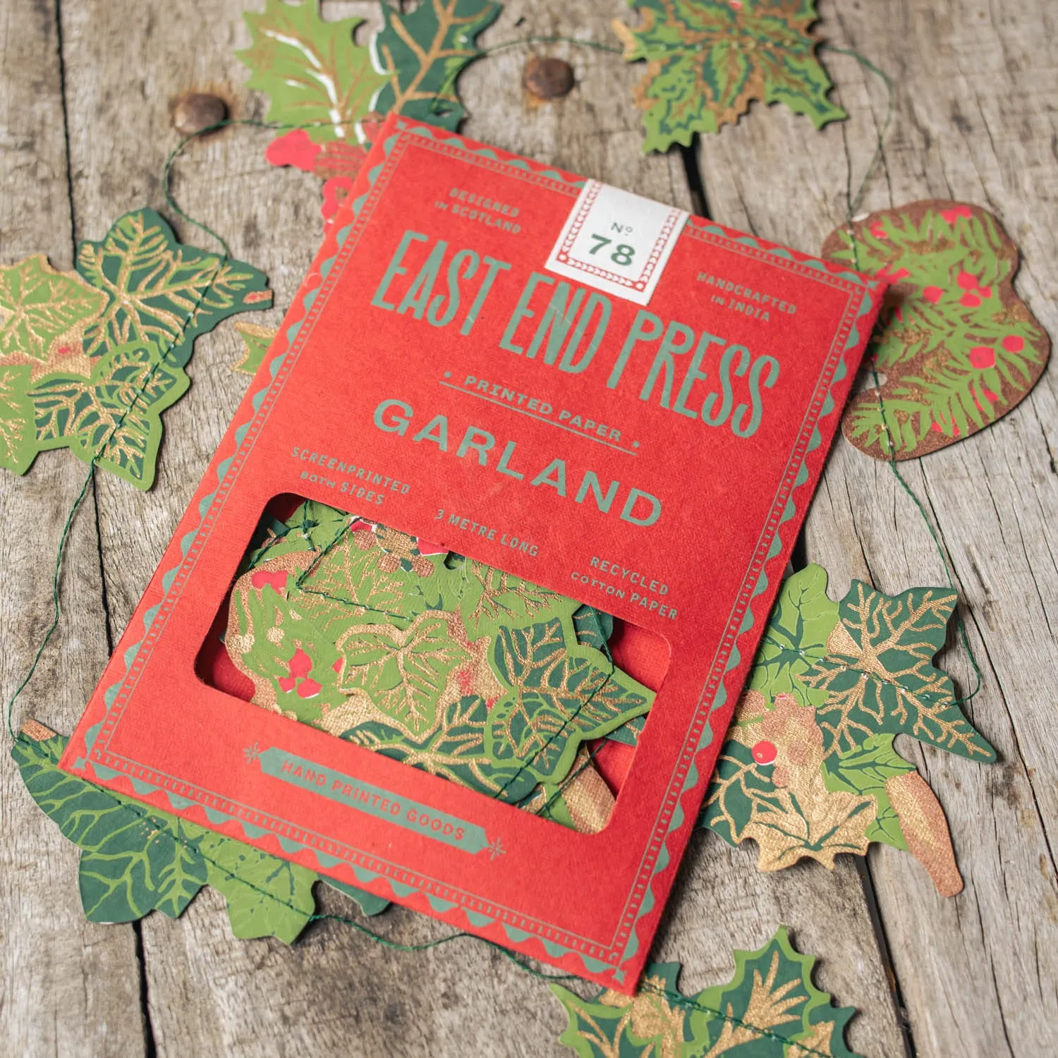 Holly & Ivy Garland - Paper