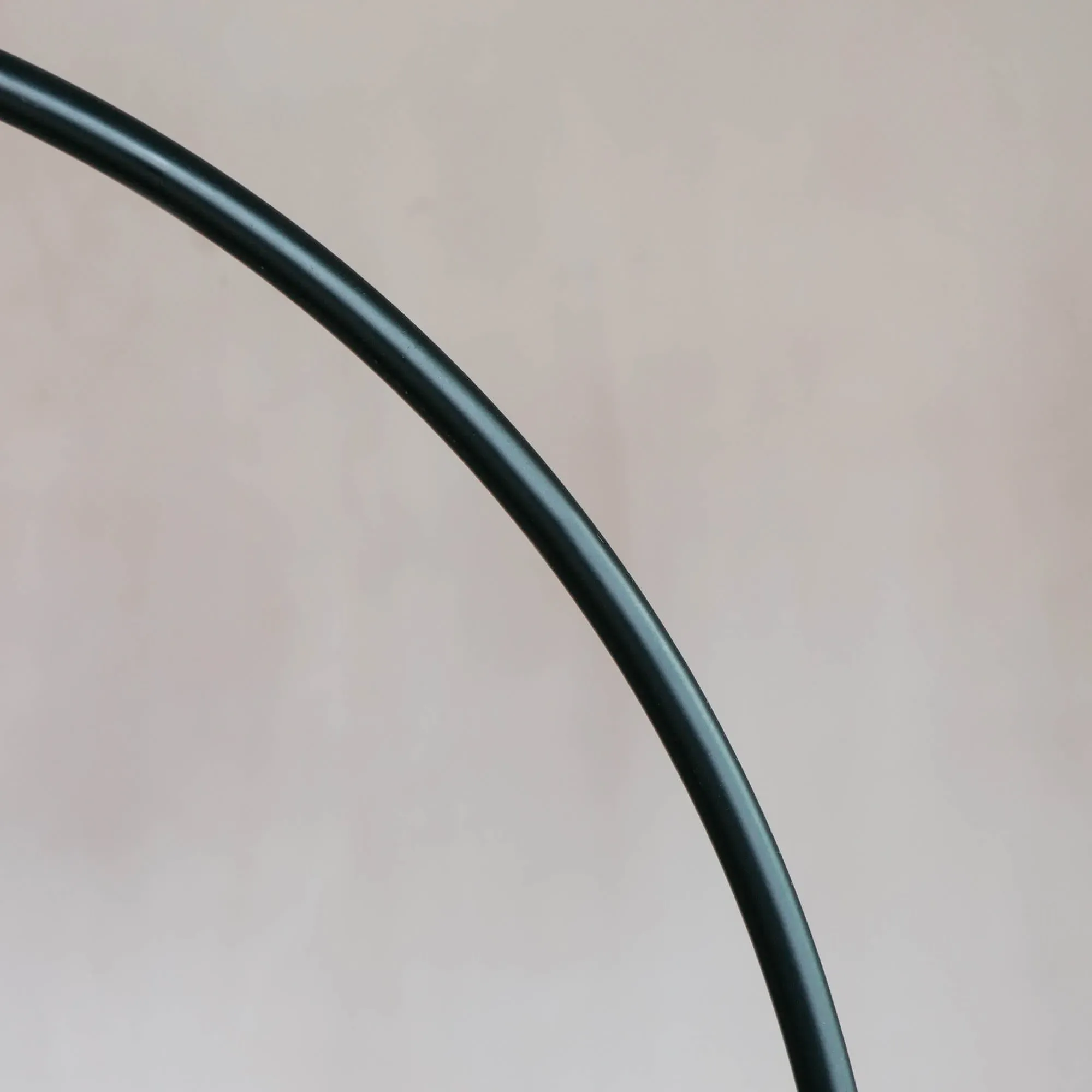 Hoop Candle Holder - Black, Metal