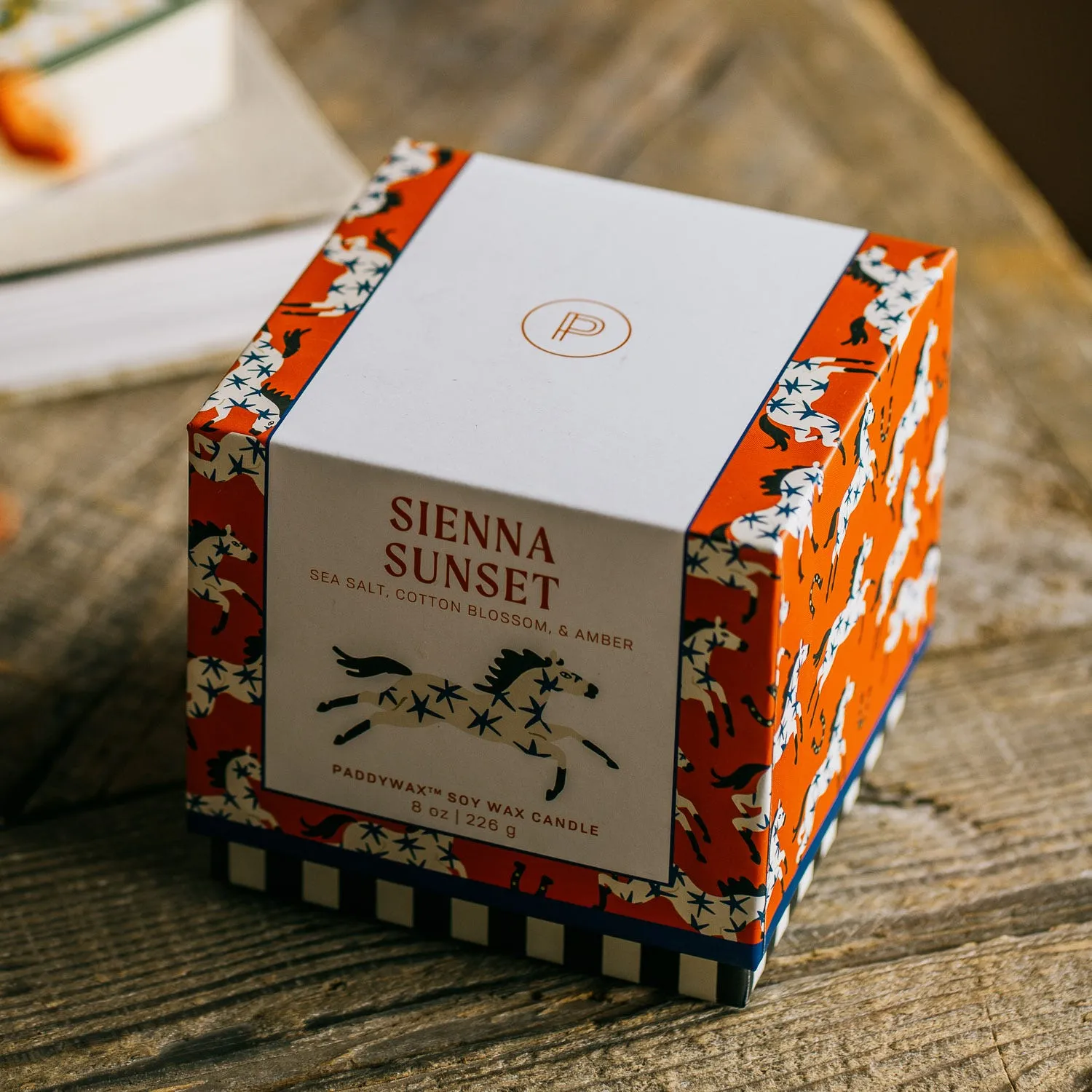 Horse Ceramic Sienna Sunset Candle - Ceramic