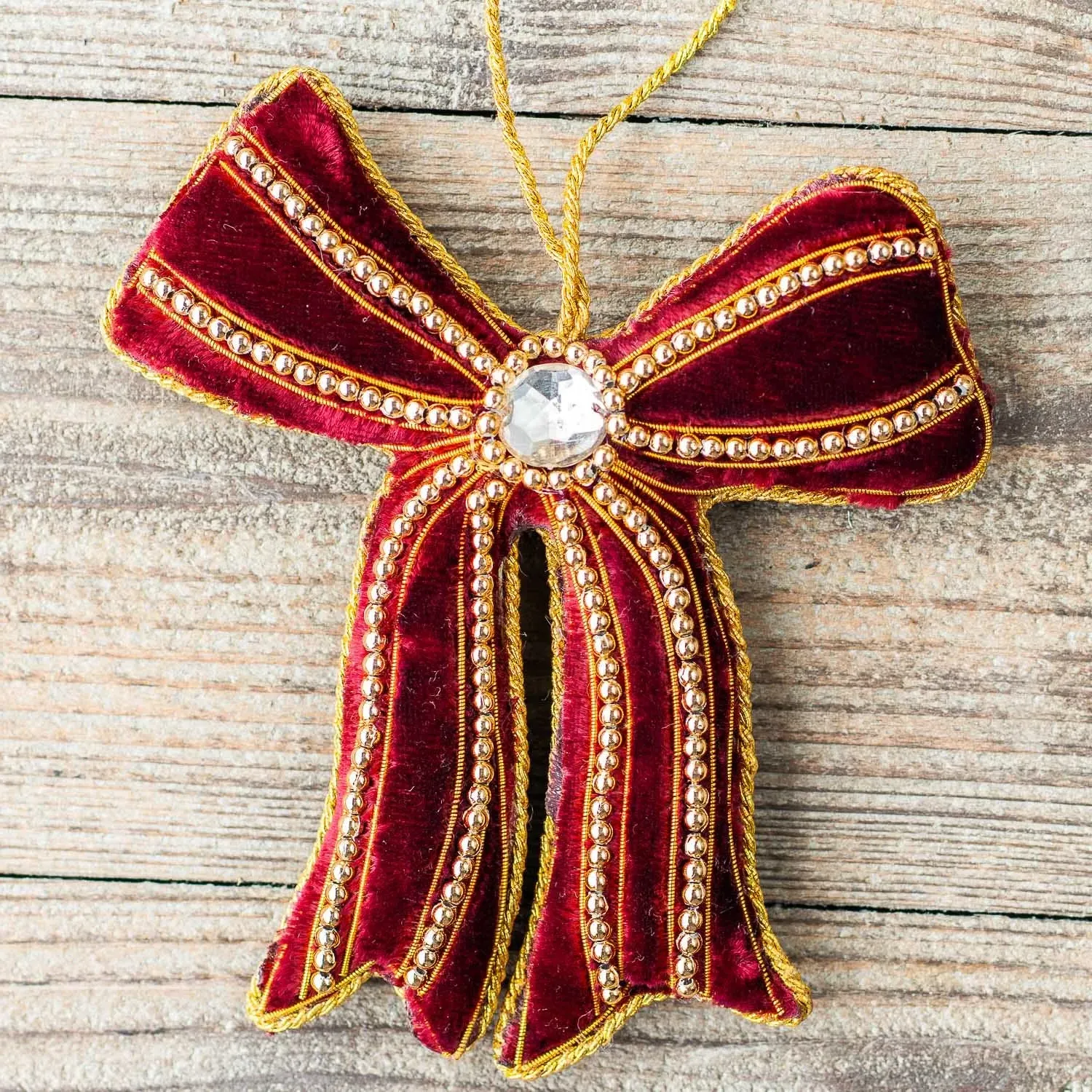 House Advent Calendar with 24 Hanging Decorations - Cotton Canvas