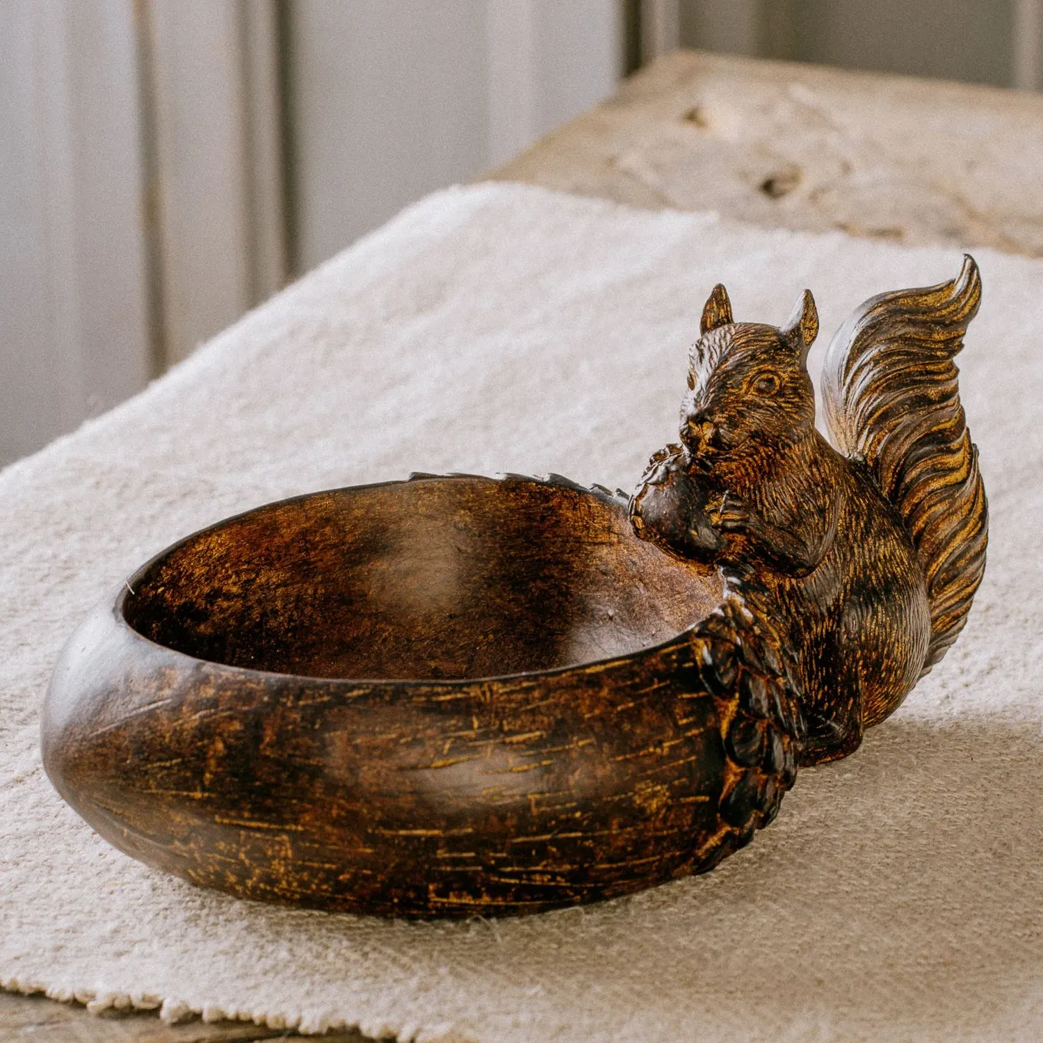 Hungry Squirrel Trinket Dish - Resin