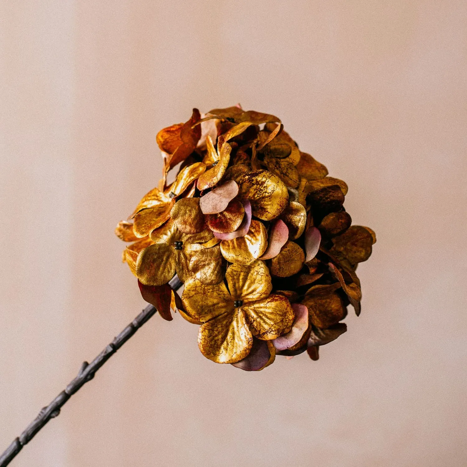 Hydrangea Stem - Gold