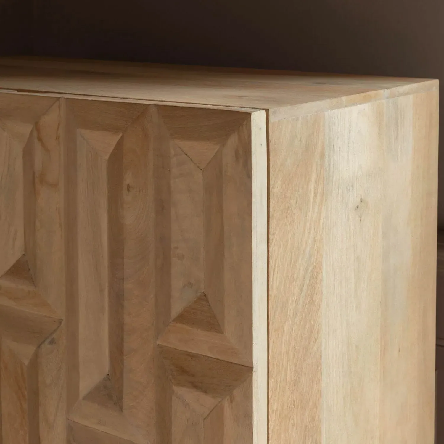 Iva Two Door Cupboard - Mango Wood