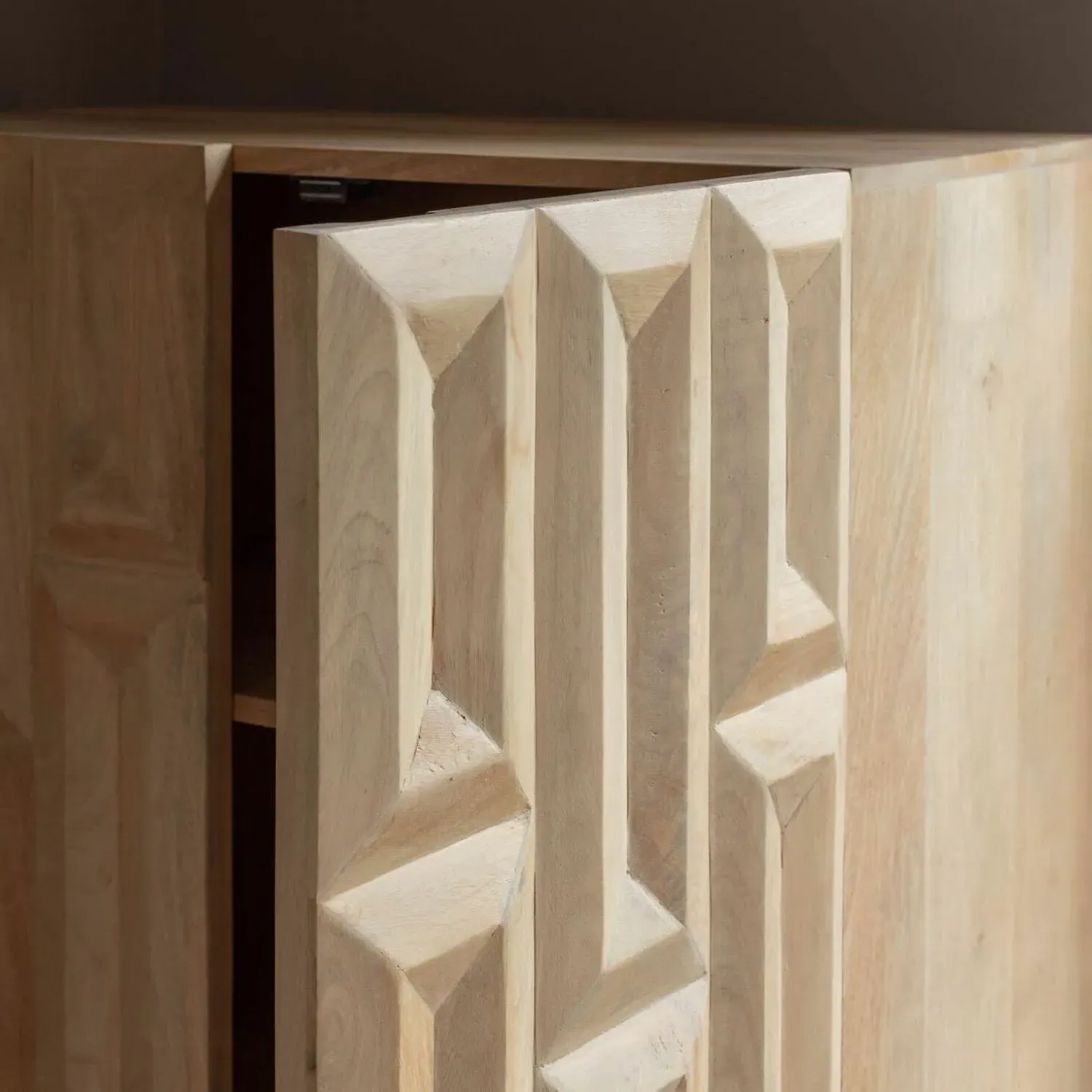 Iva Two Door Cupboard - Mango Wood