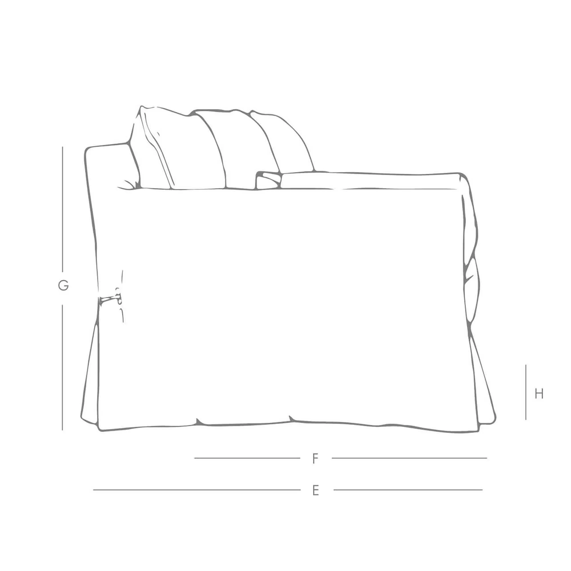 Jasmine 2-Seater Sofa - Natural, Belgian Linen