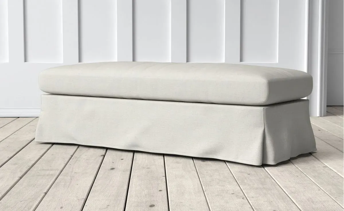 Jasmine Large Ottoman - Light Beige image