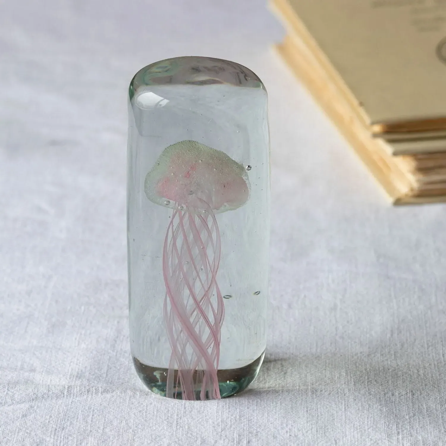 Jellyfish Glass Ornament - Pink image