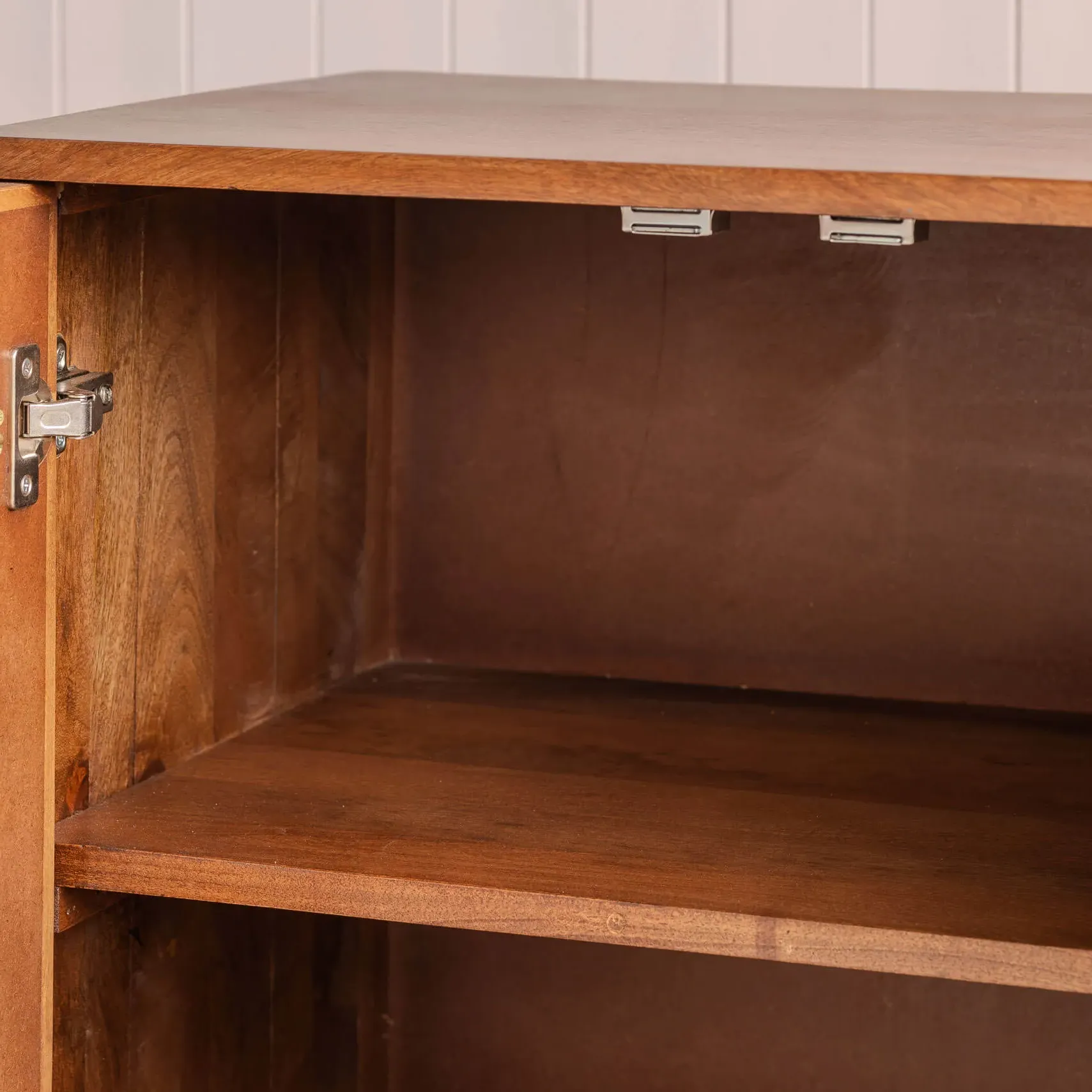 Jesse Bedside Cabinet - Dark Golden, Mango Wood