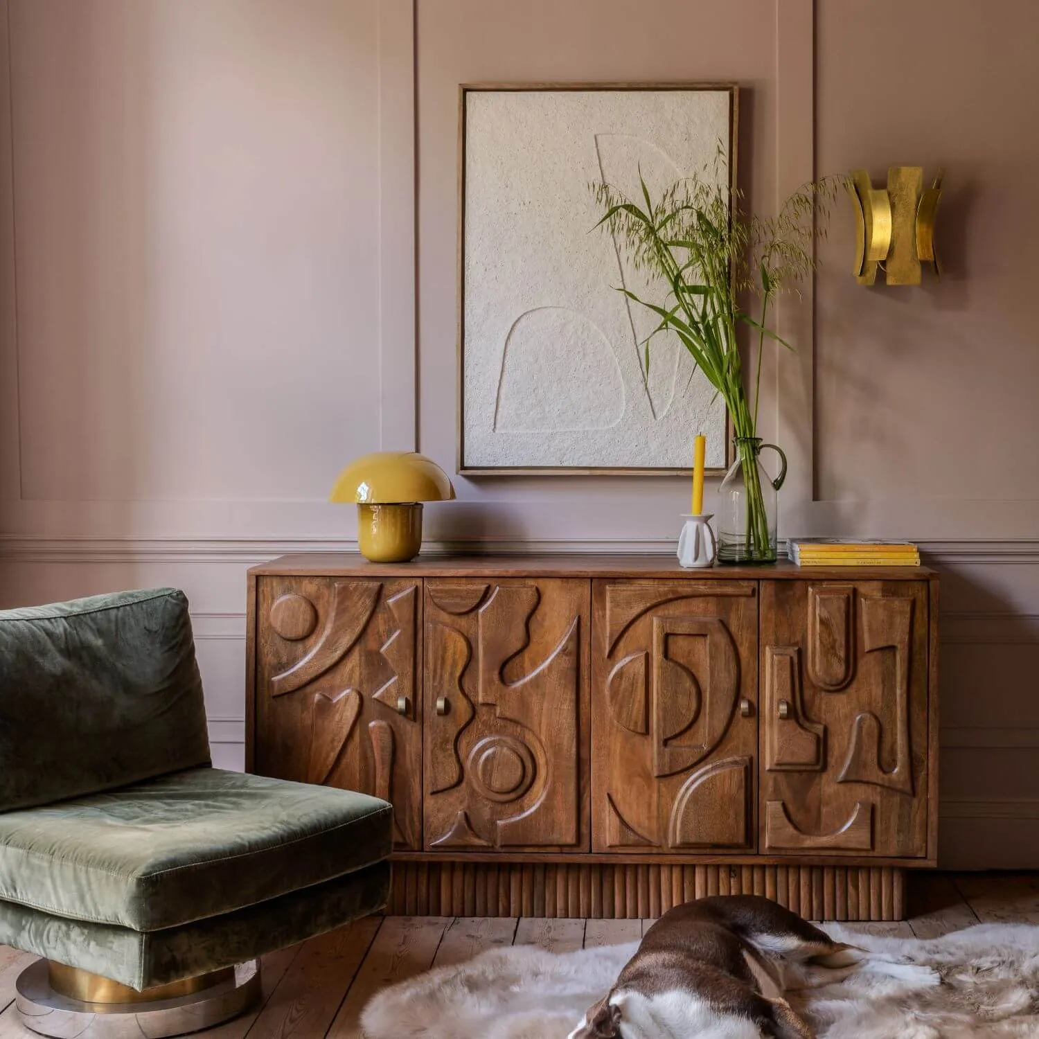 Jesse Four Door Sideboard - Mango Wood