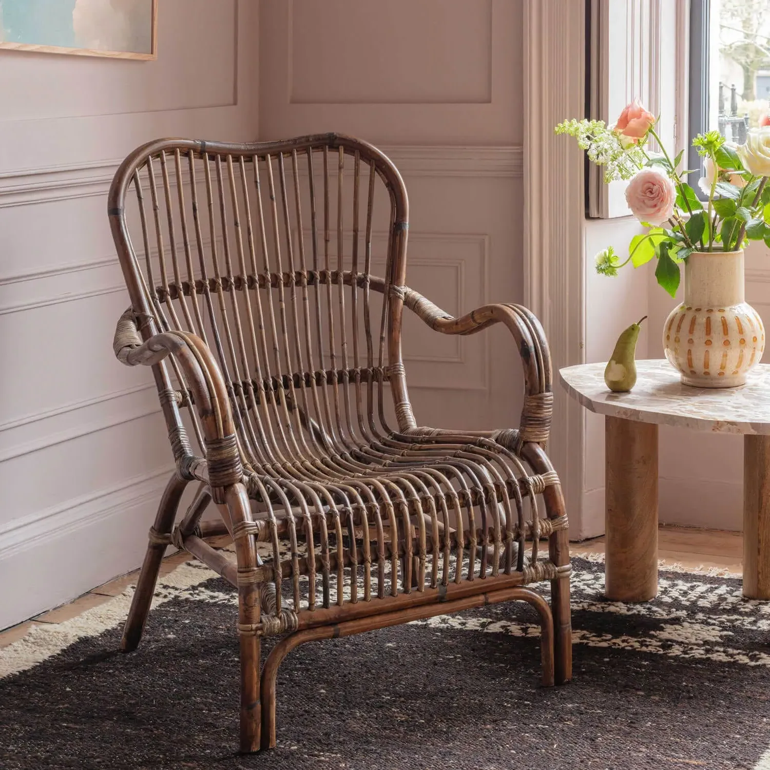 Joelle Rattan Chair - Natural