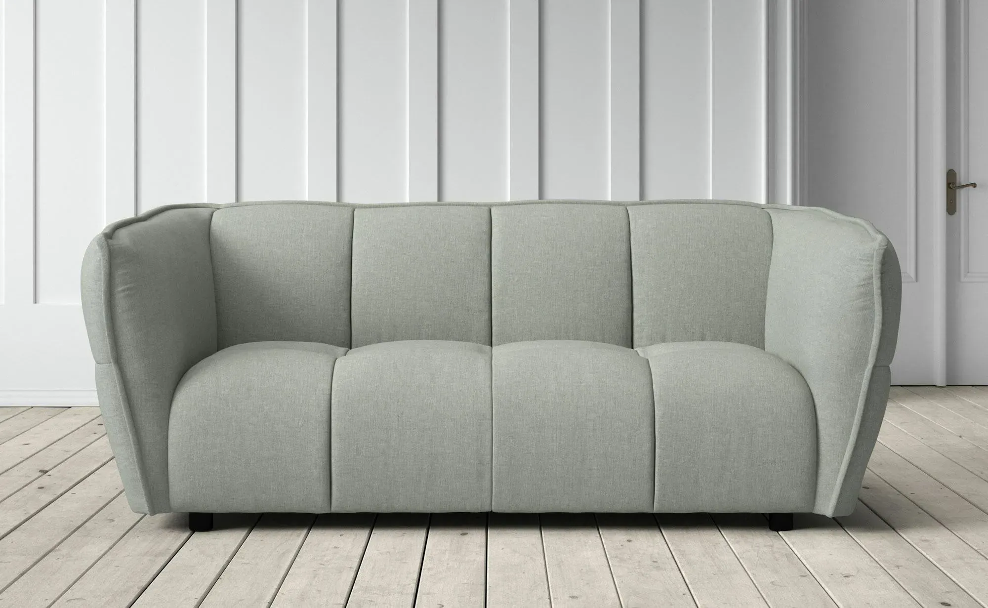 Juno 2-Seater Sofa - Grey, Linen