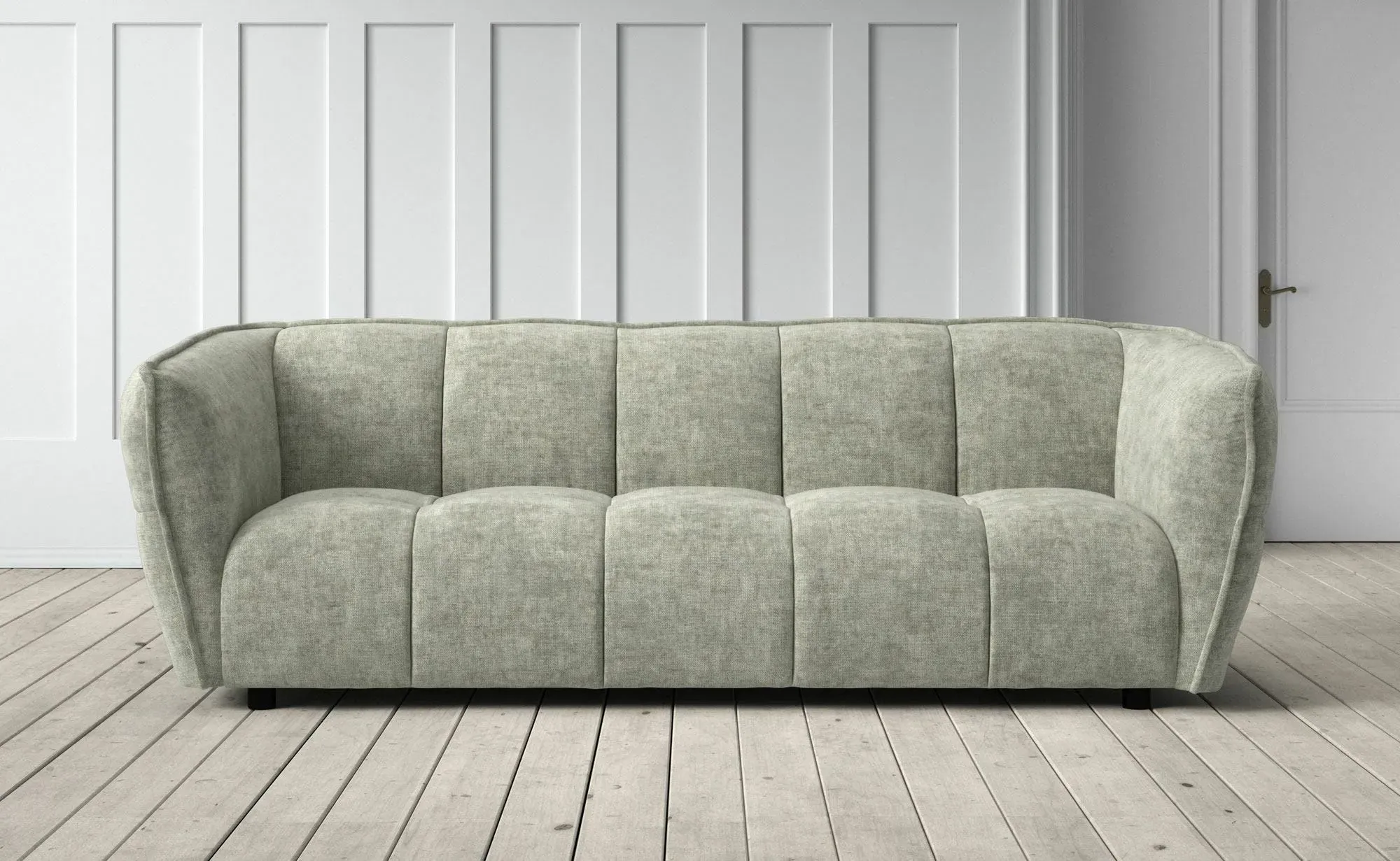 Juno 3-Seater Sofa - Fennel, Chenille