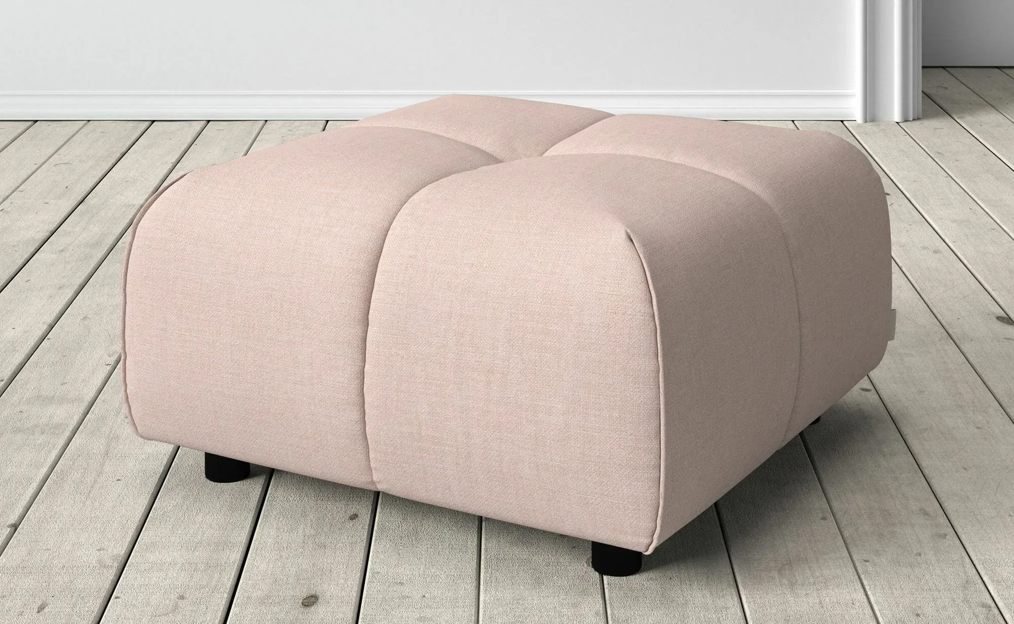 Juno Footstool - Powder Pink