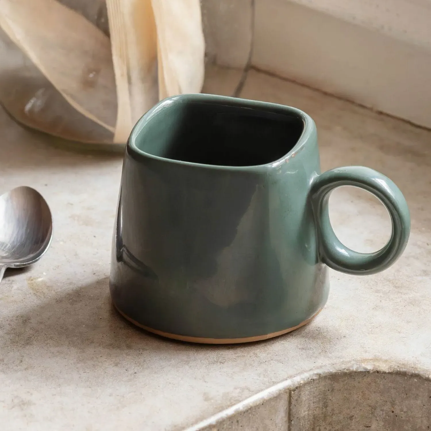 Kapi Mug - Forest Green, Ceramic
