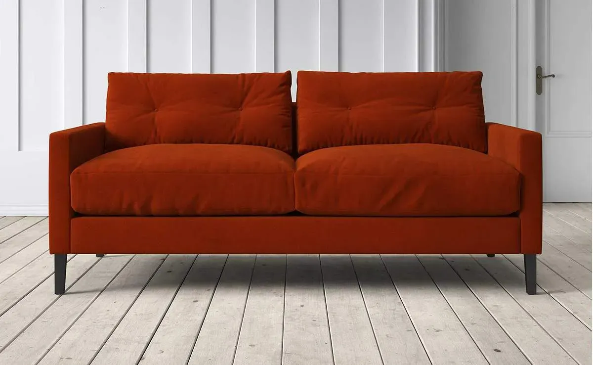 Kasper 2.5 Seater Sofa - Carnelian, Velvet