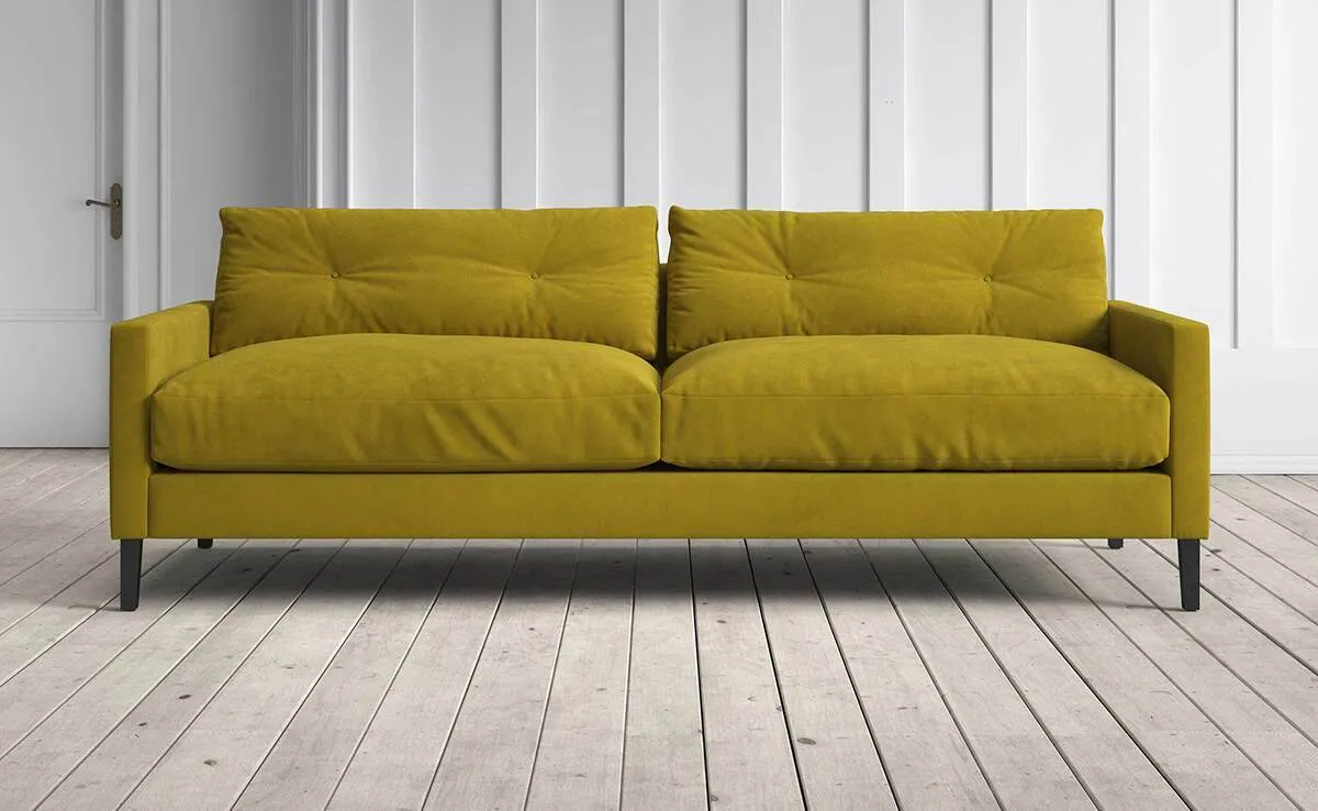 Kasper 3-Seater Sofa - Wattle, Velvet