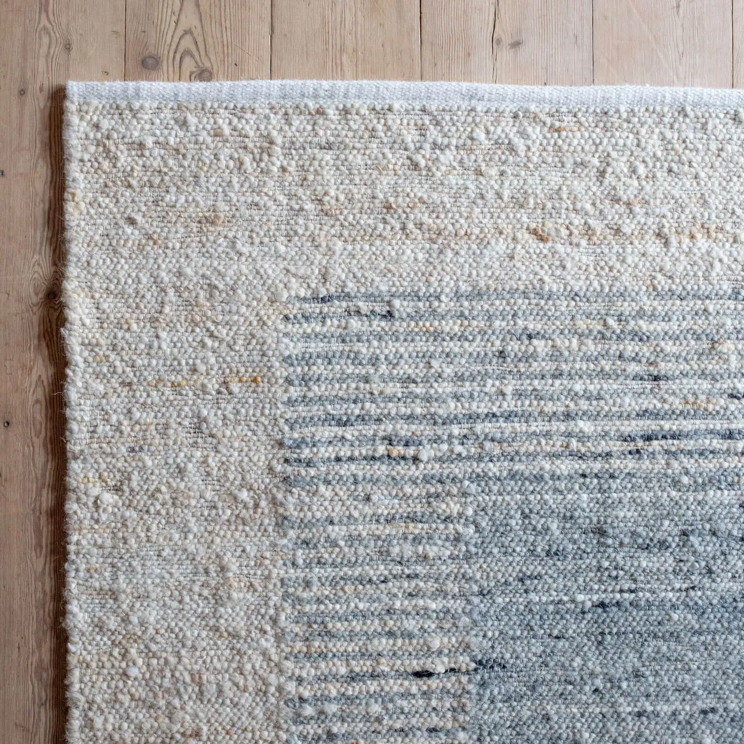 Kit Wool Rug - Grey, Cream