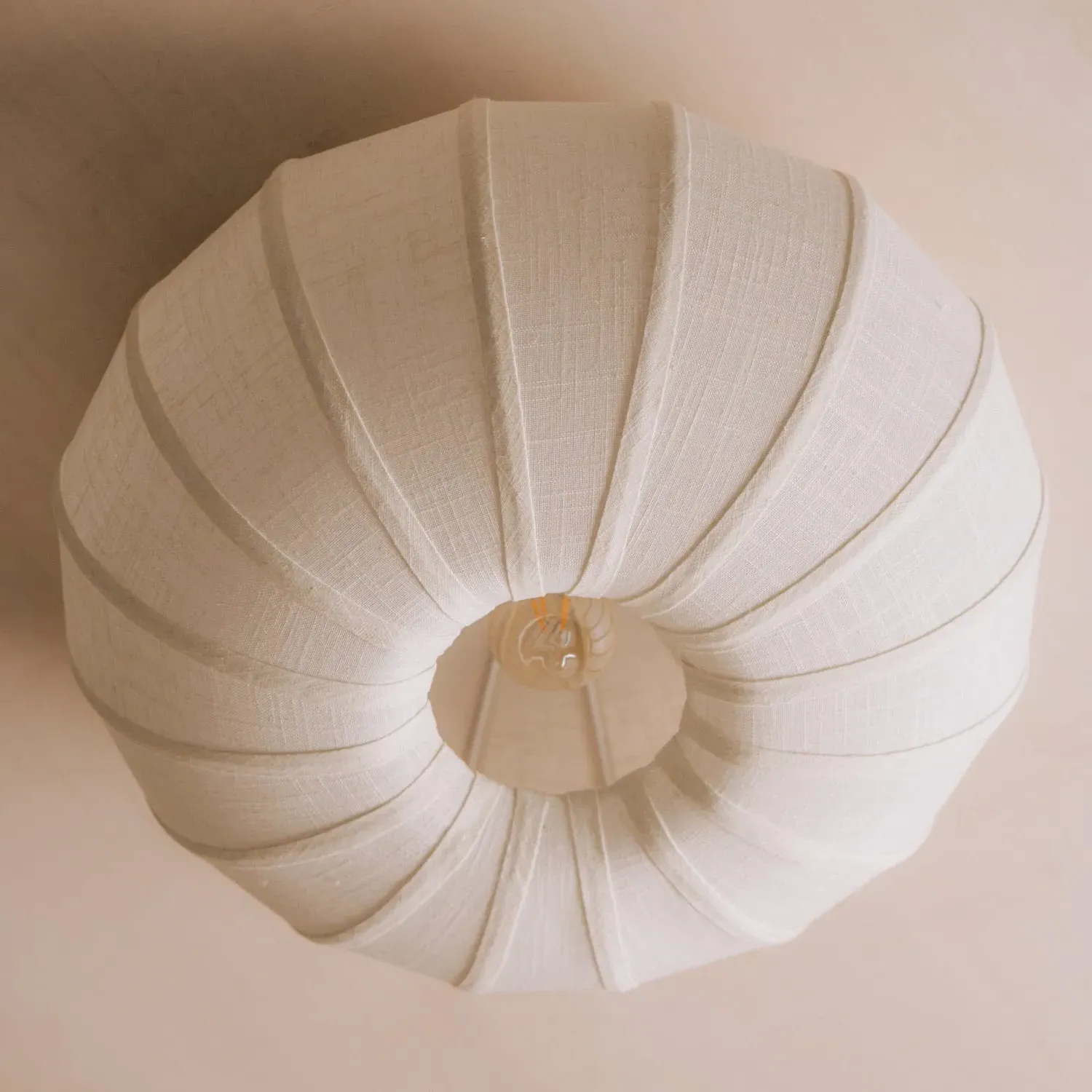 Kyla Ceiling Light - White, Linen