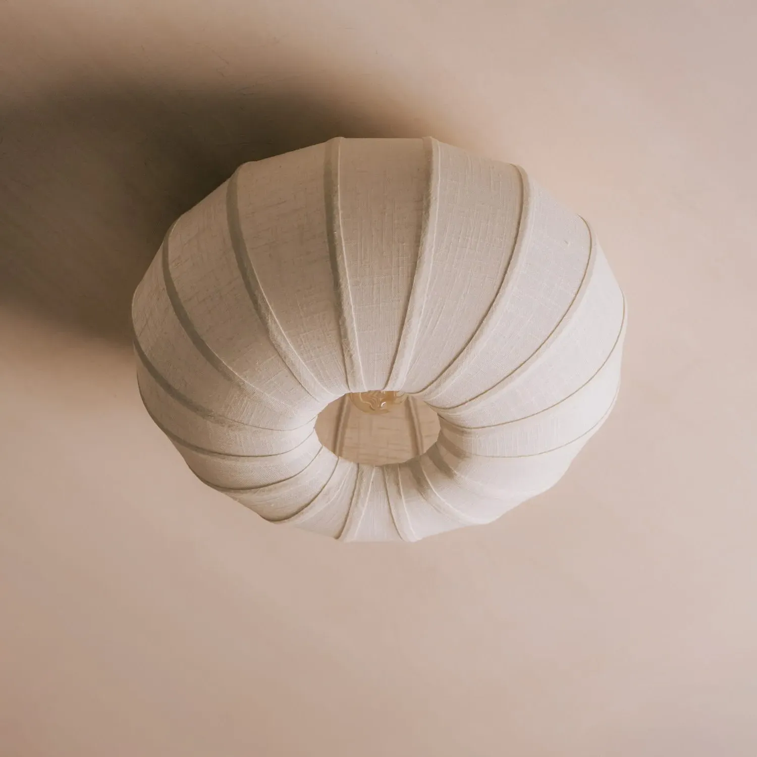 Kyla Ceiling Light - White, Linen image