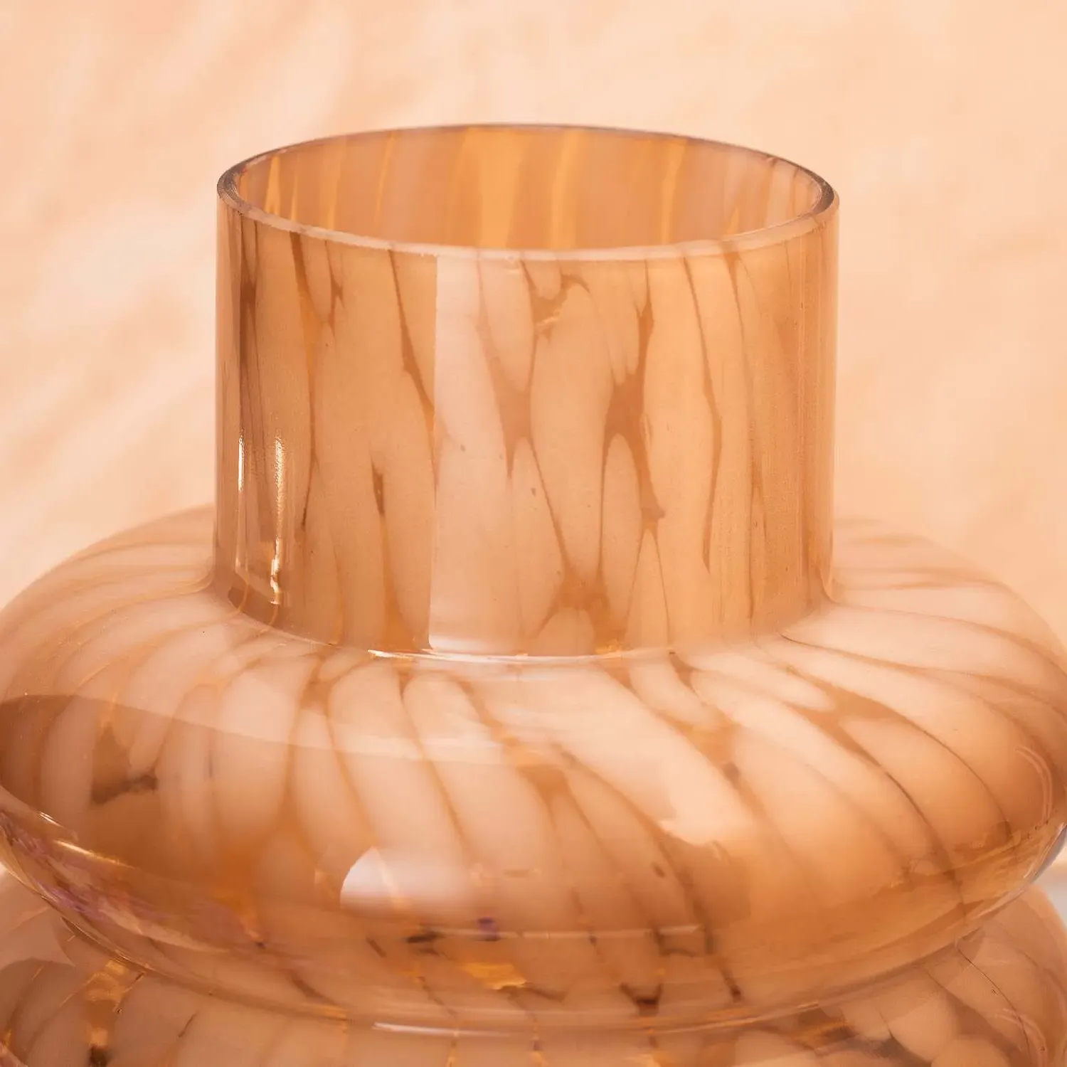 Large Cinnie Glass Vase - Brown