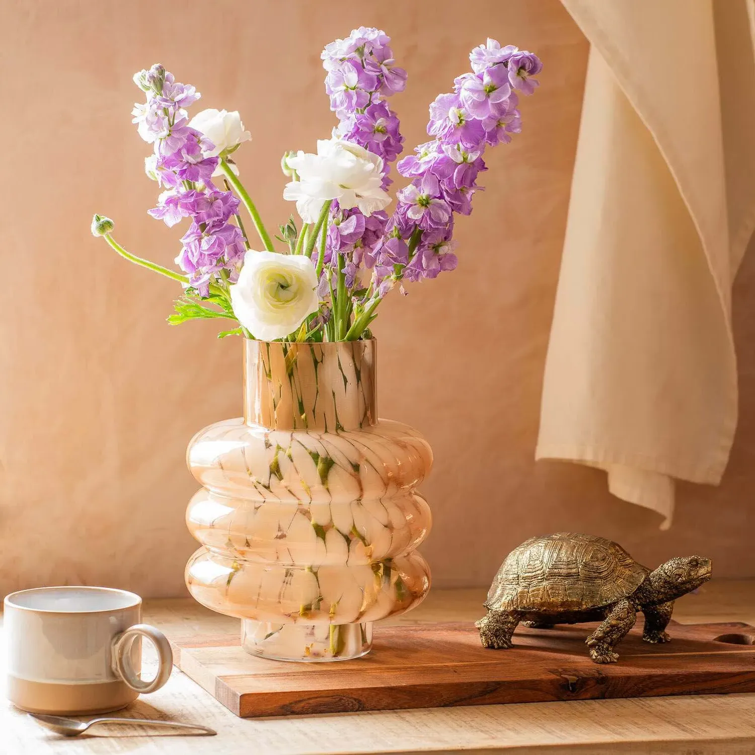 Large Cinnie Glass Vase - Brown