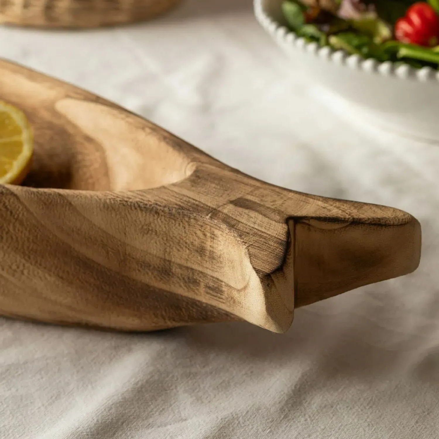 Large Fish Tray - Paulownia Wood