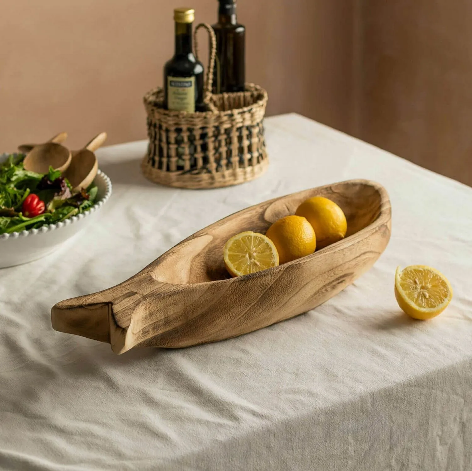 Large Fish Tray - Paulownia Wood