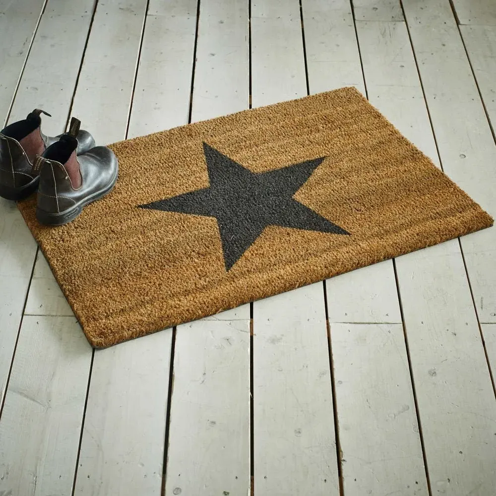 Large Star Doormat - Coir image