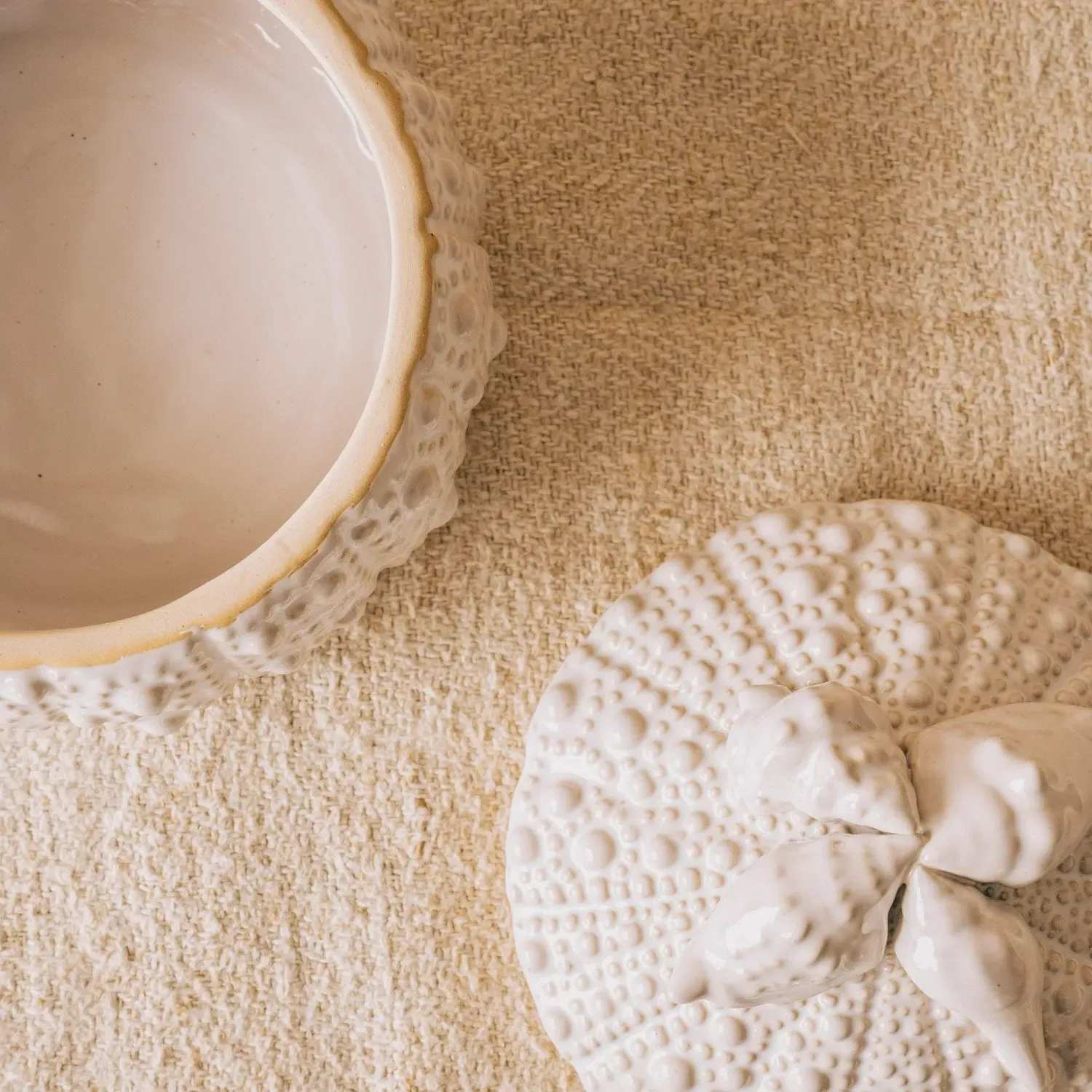 Large Trinket Dish - White